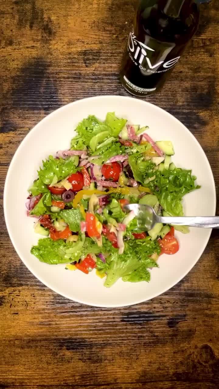 Antipasto Style Salad with Cilantro Vinaigrette Dressing