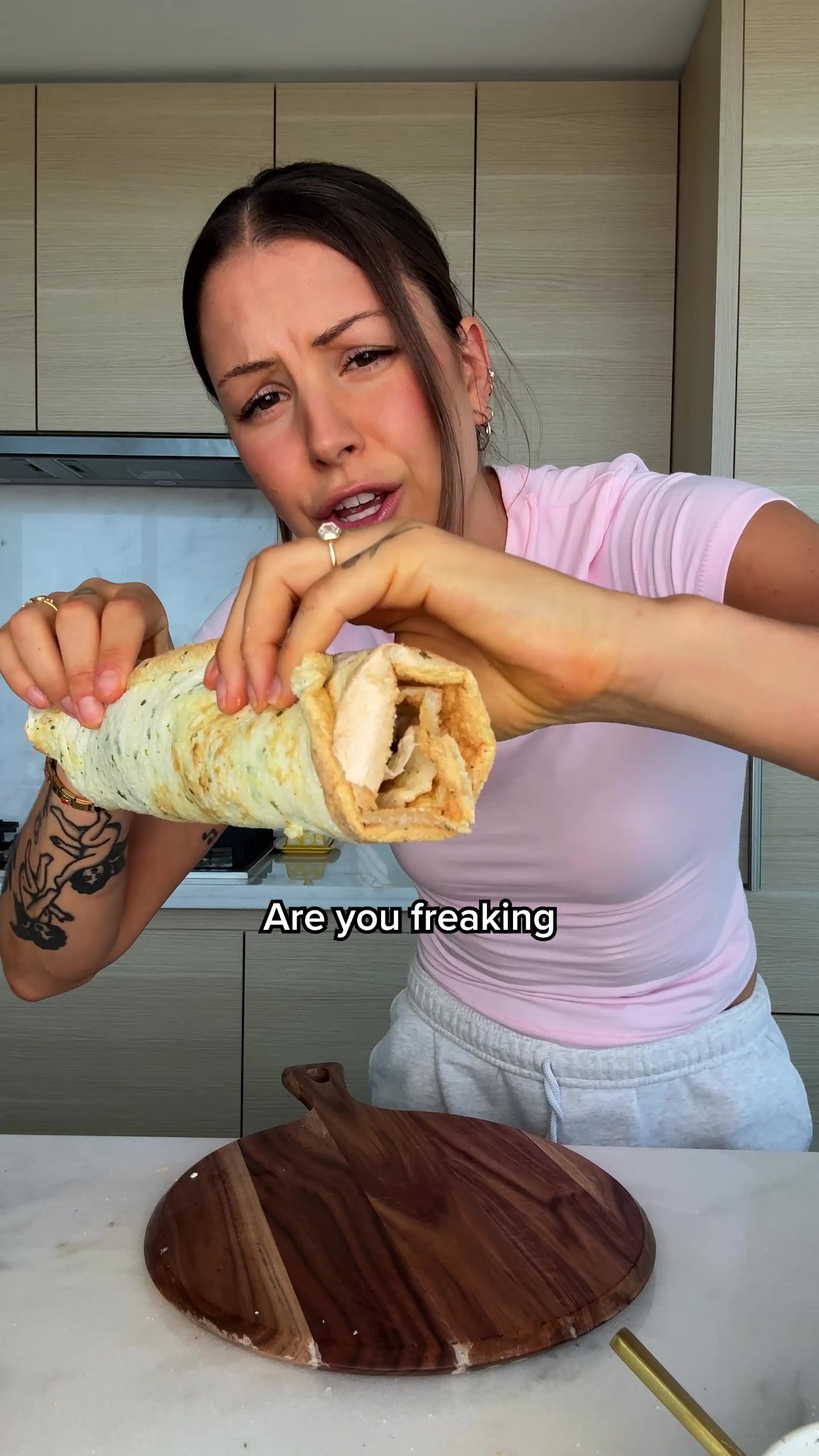 Low Cal High Protein Caesar Egg White Wrap
