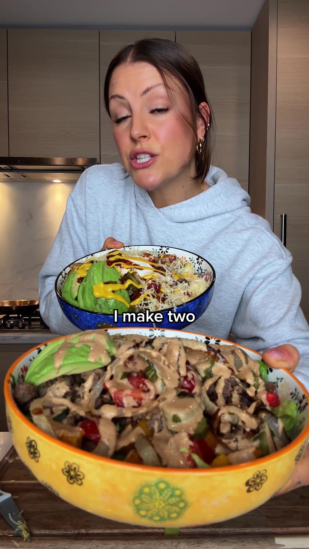 High Cal Vs Low Cal Burger Bowl