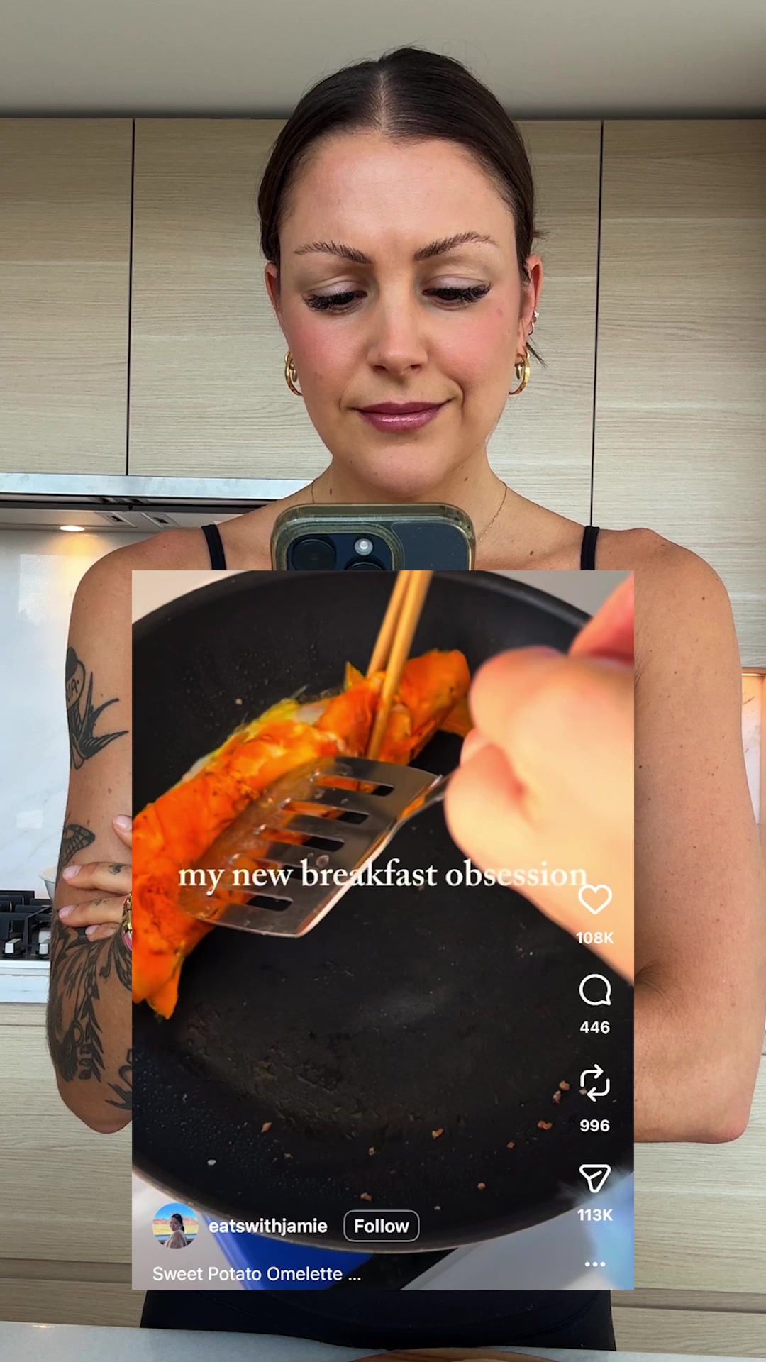 Sweet Potato Omelet
