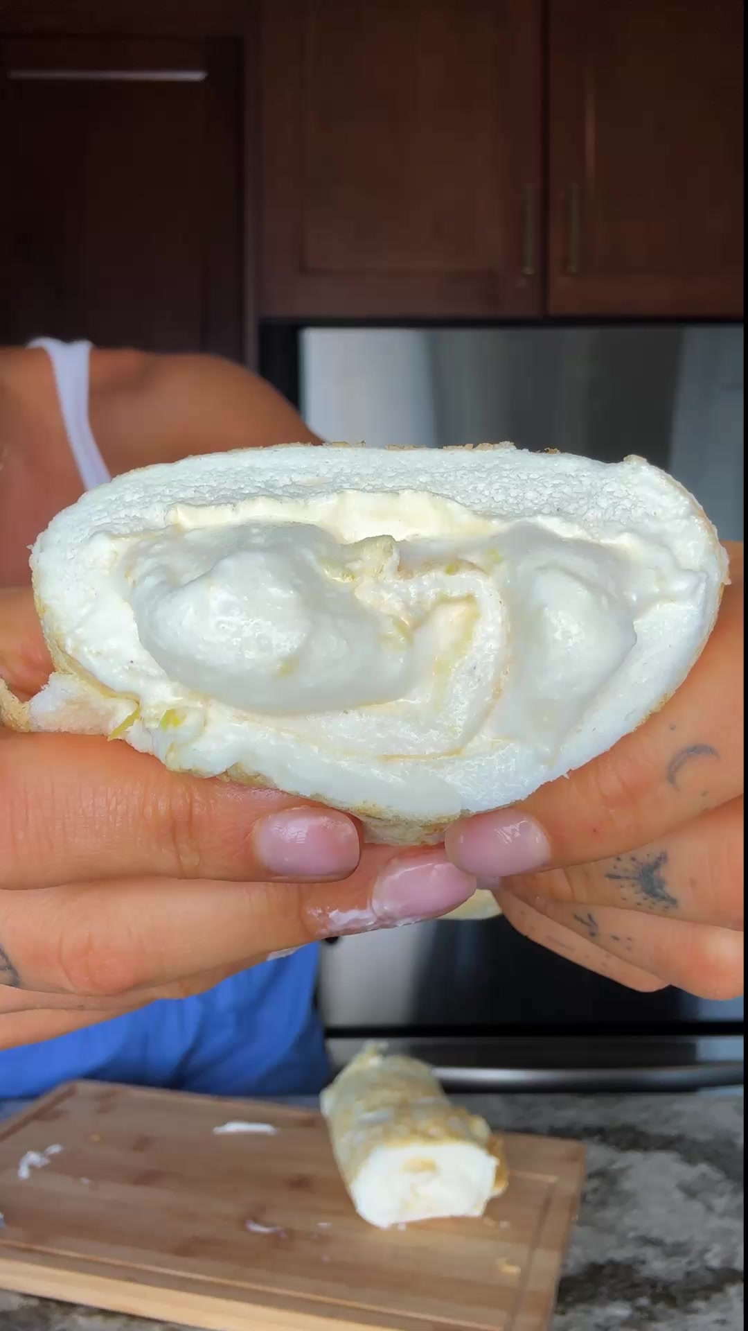 High Protein Lemon Meringue Roll