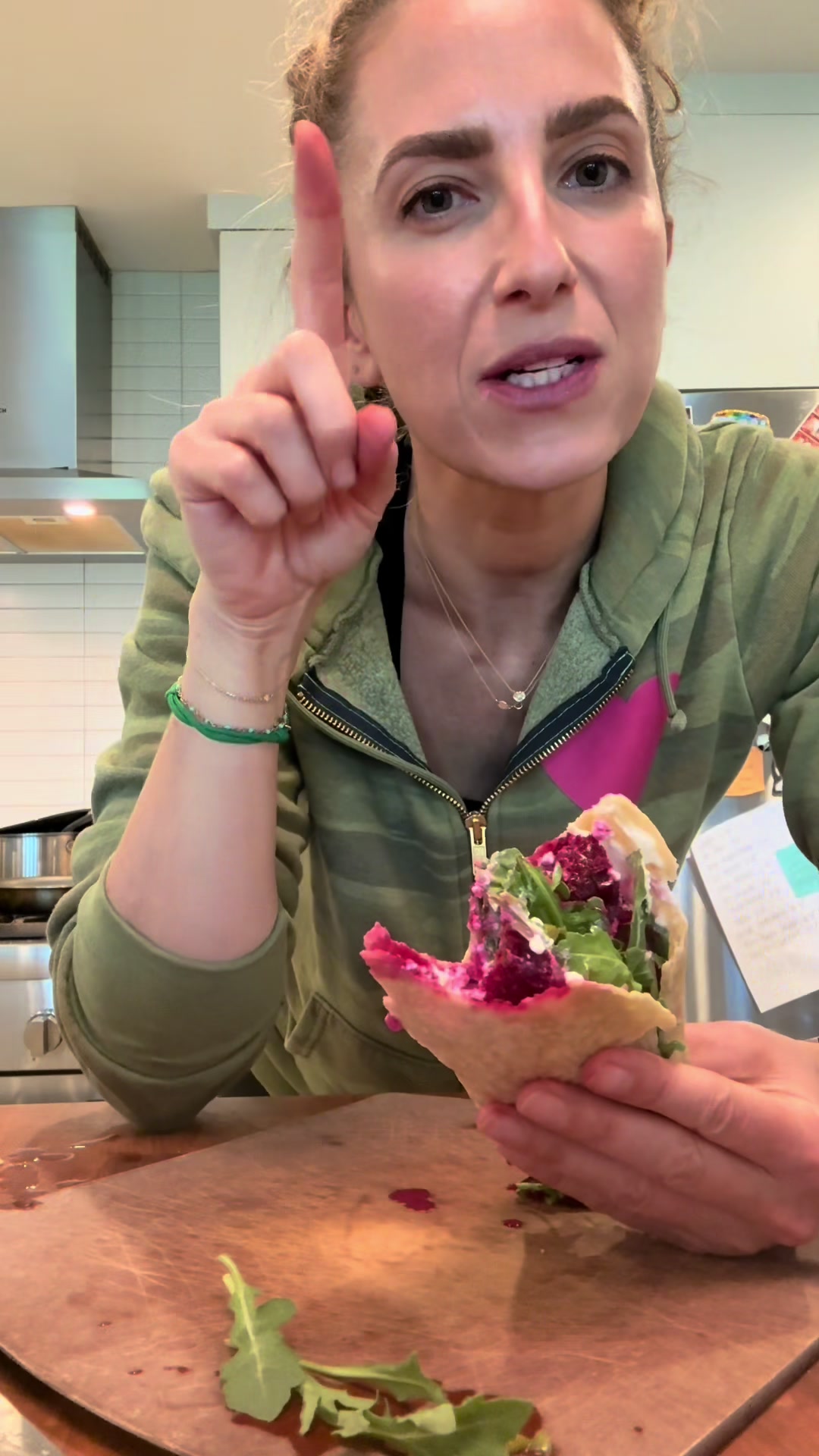 Beet and Arugula Roti Bowl