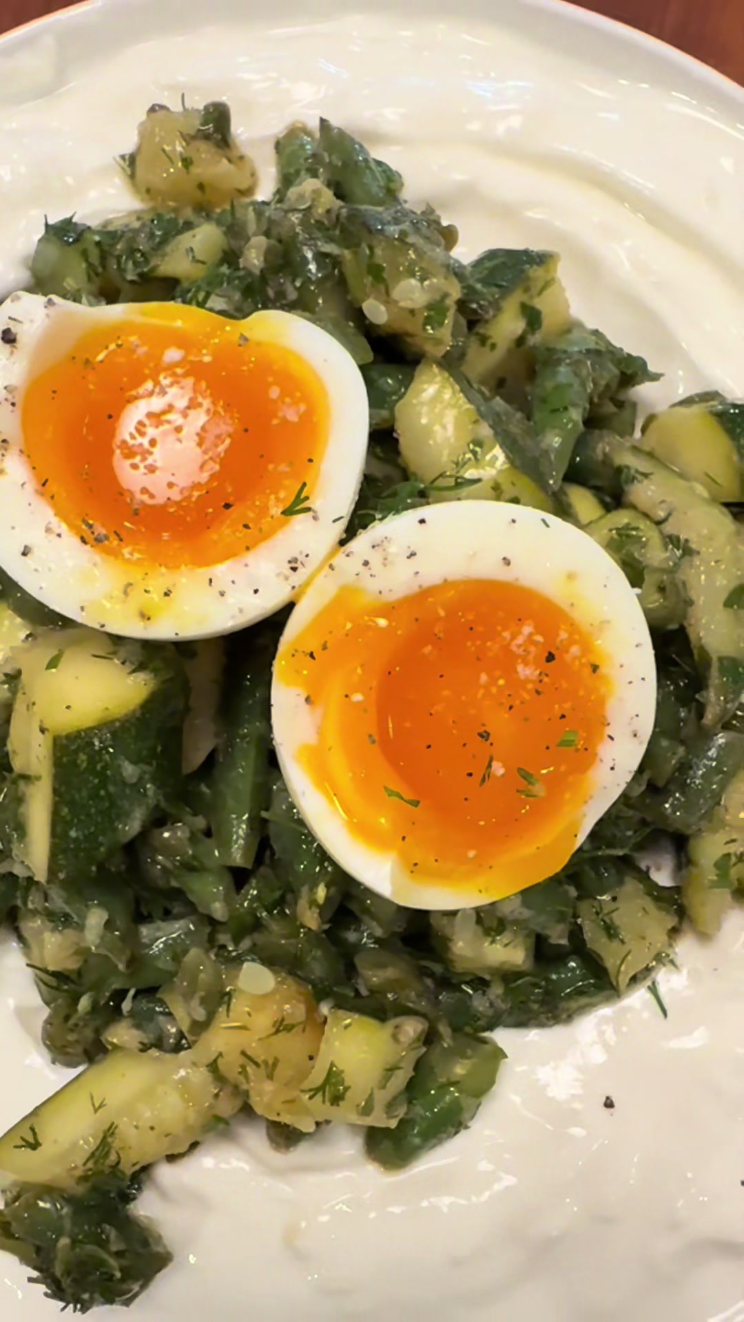 Garlic Herb Zucchini and Green Beans