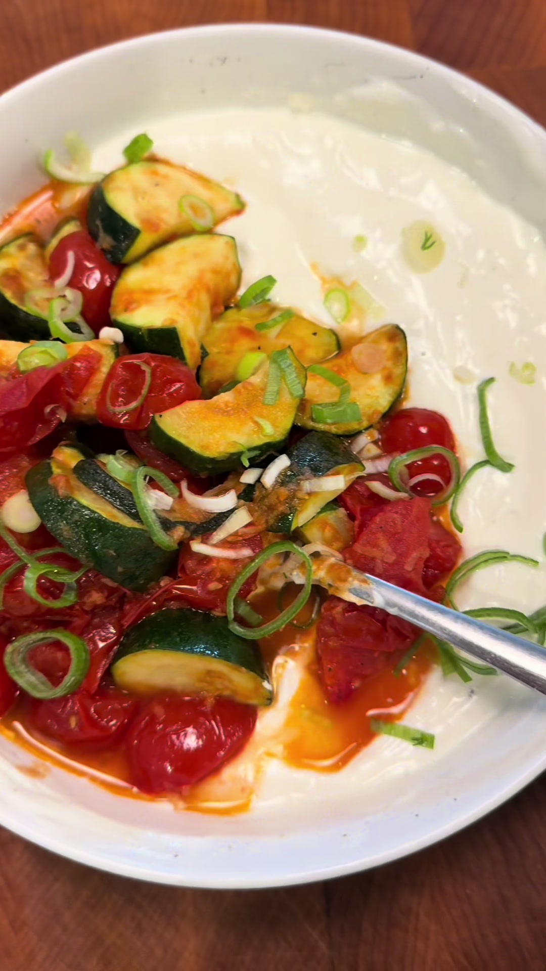 Yogurt and Zucchini Bowl