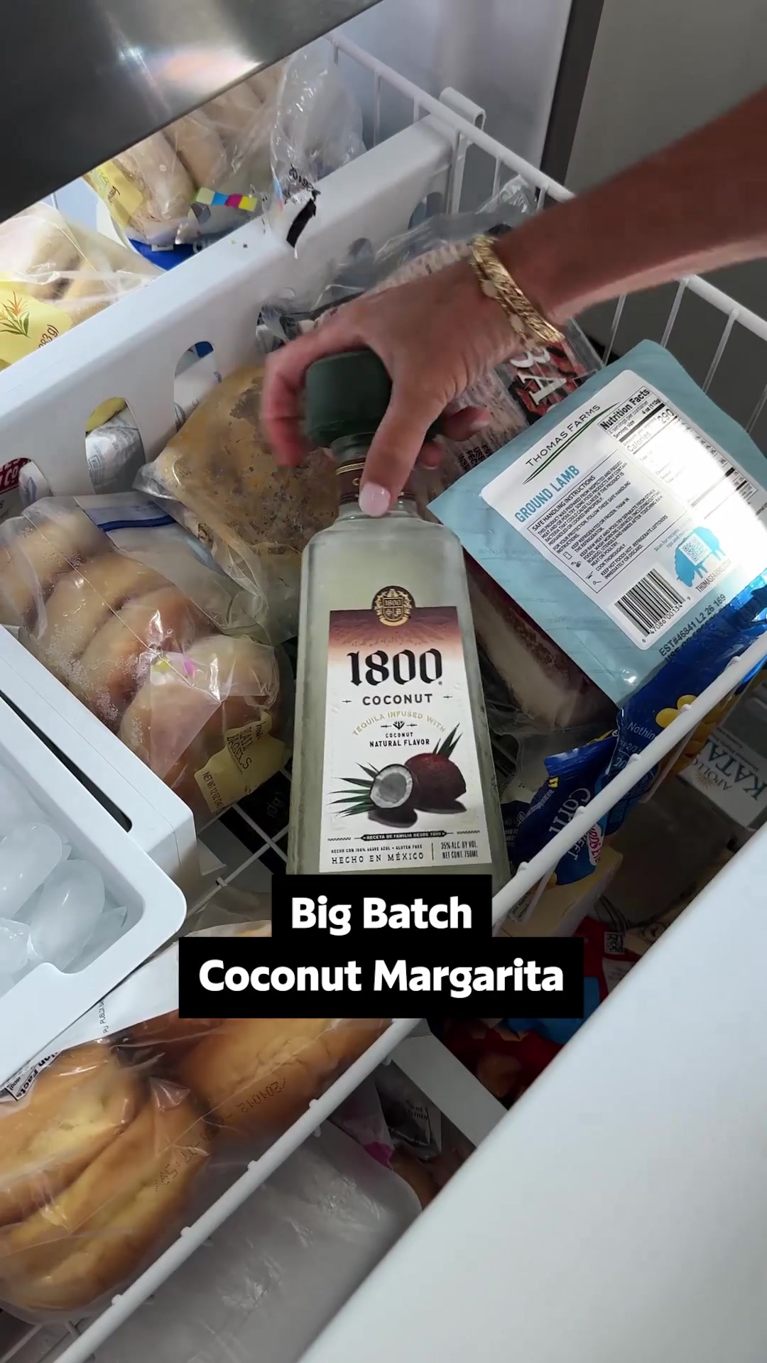 Big Batch Freezer Coconut Margaritas