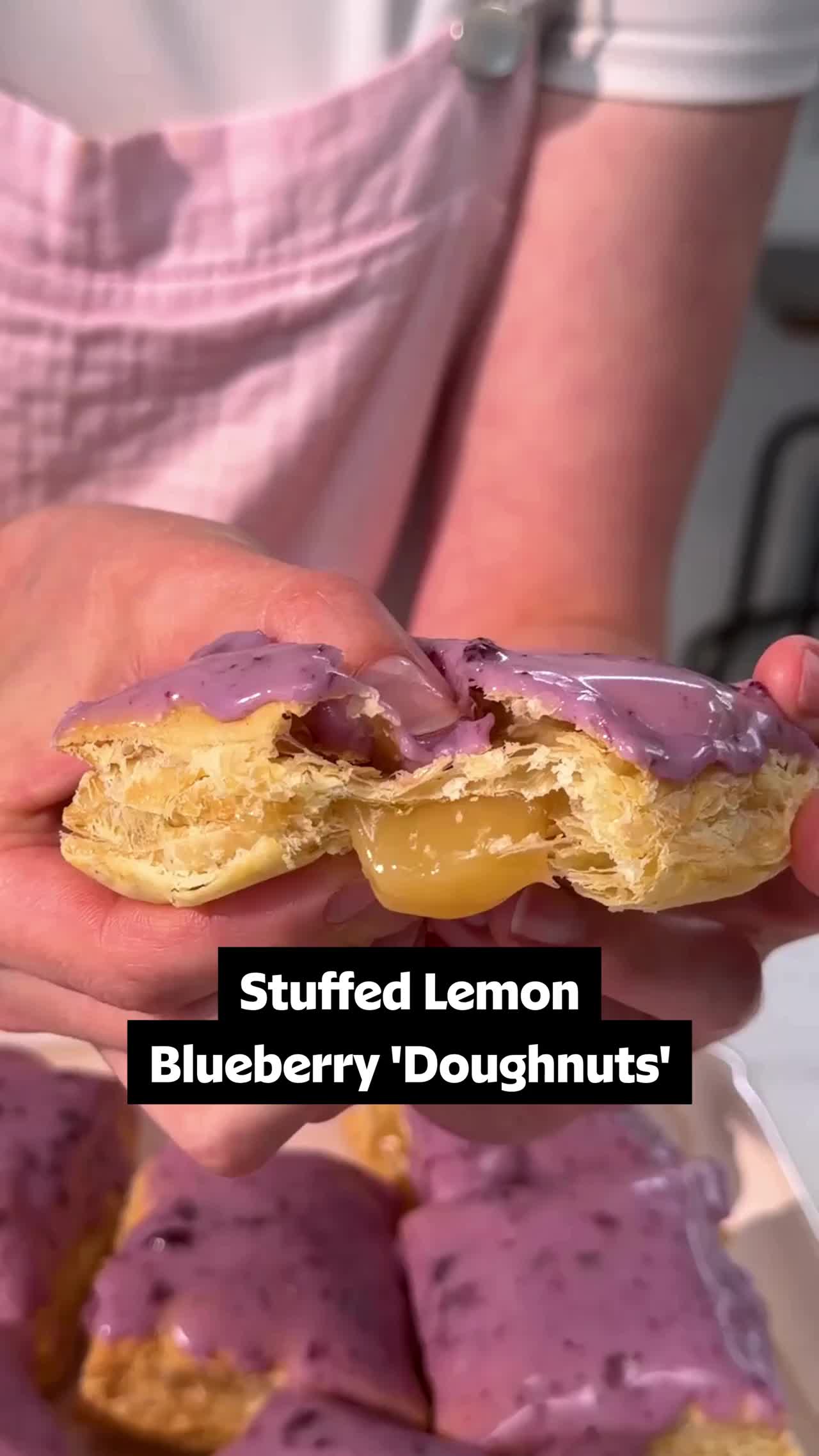 Lemon Blueberry Doughnuts