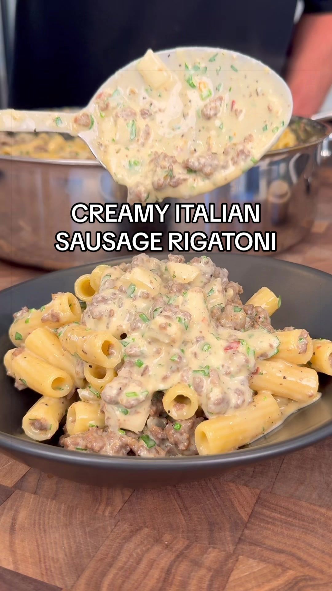 Creamy Italian Sausage Rigatoni