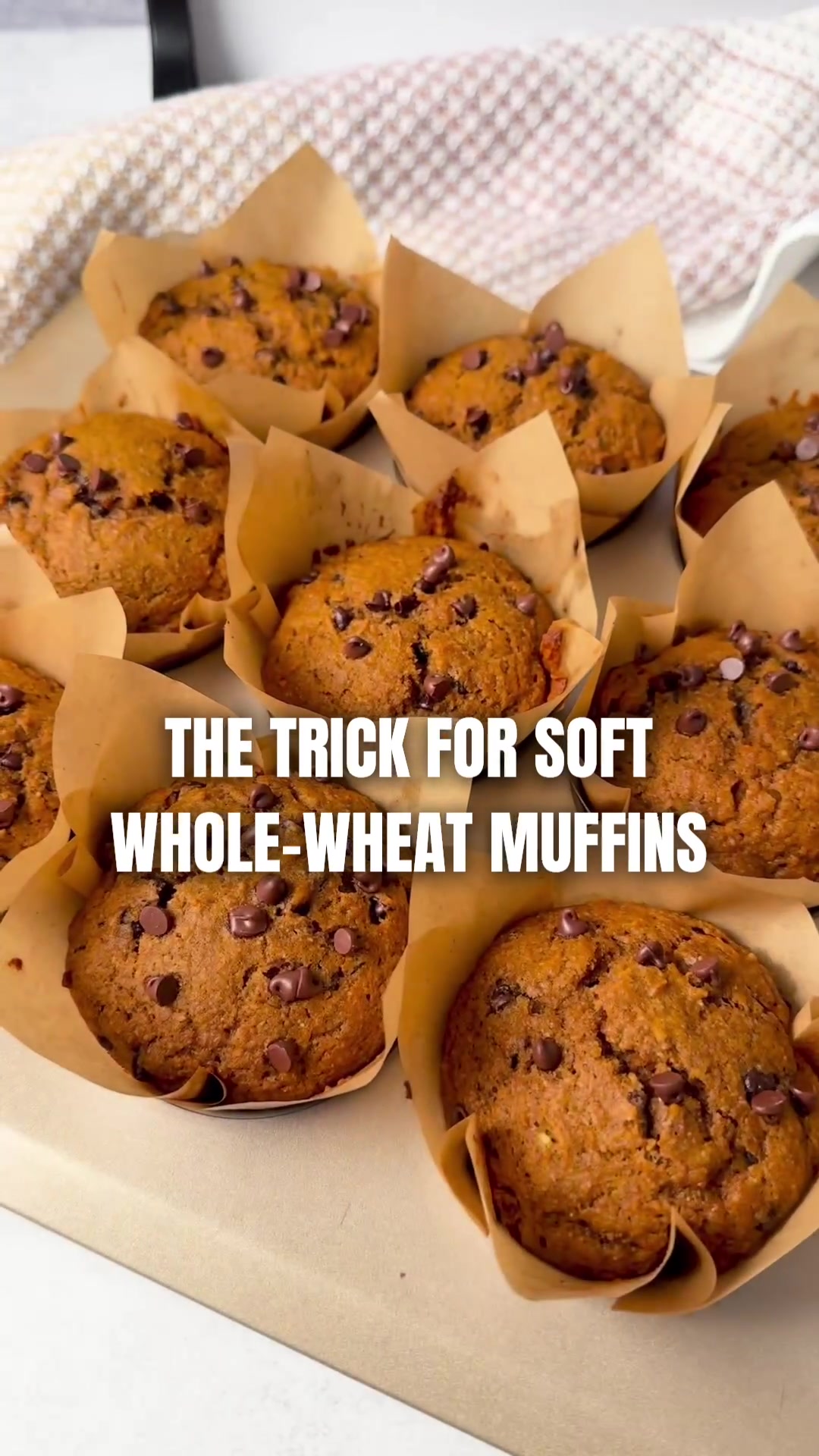 Healthy Pumpkin Chocolate Chip Muffins