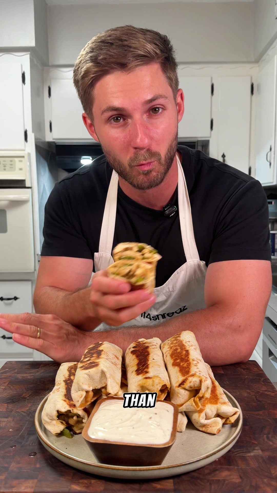 High Protein Chicken Fajita Burritos