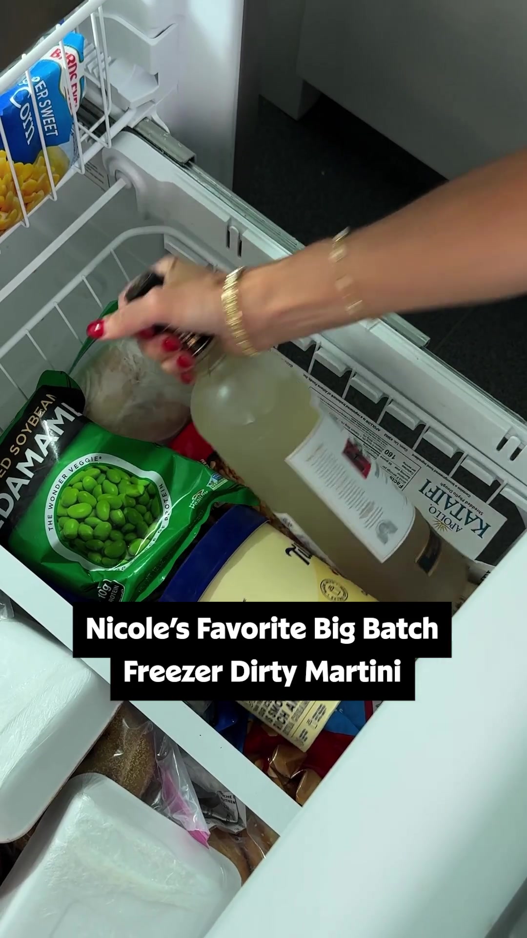 Freezer Dirty Martini