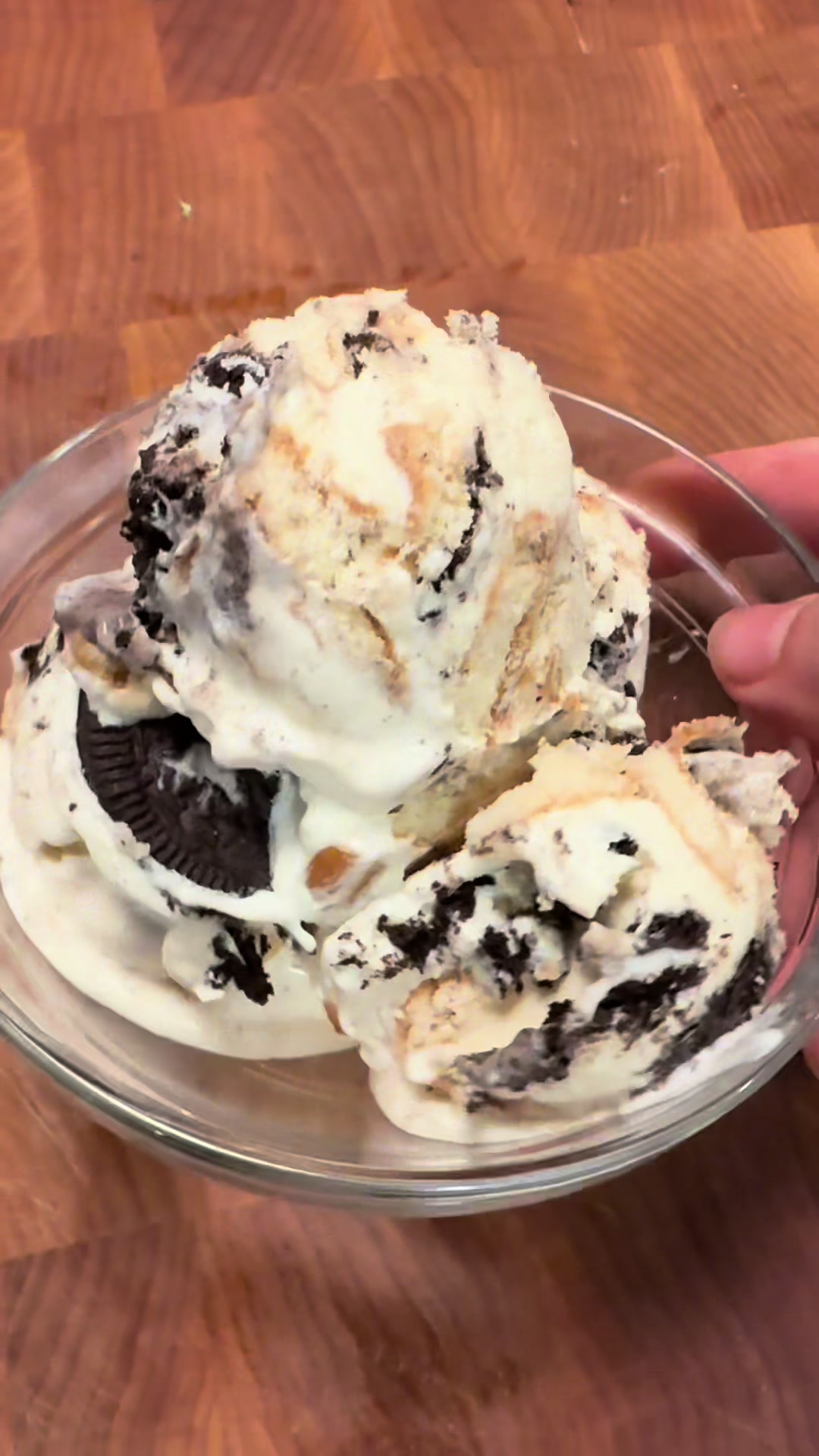 Oreo and Nilla Wafer Ice Cream