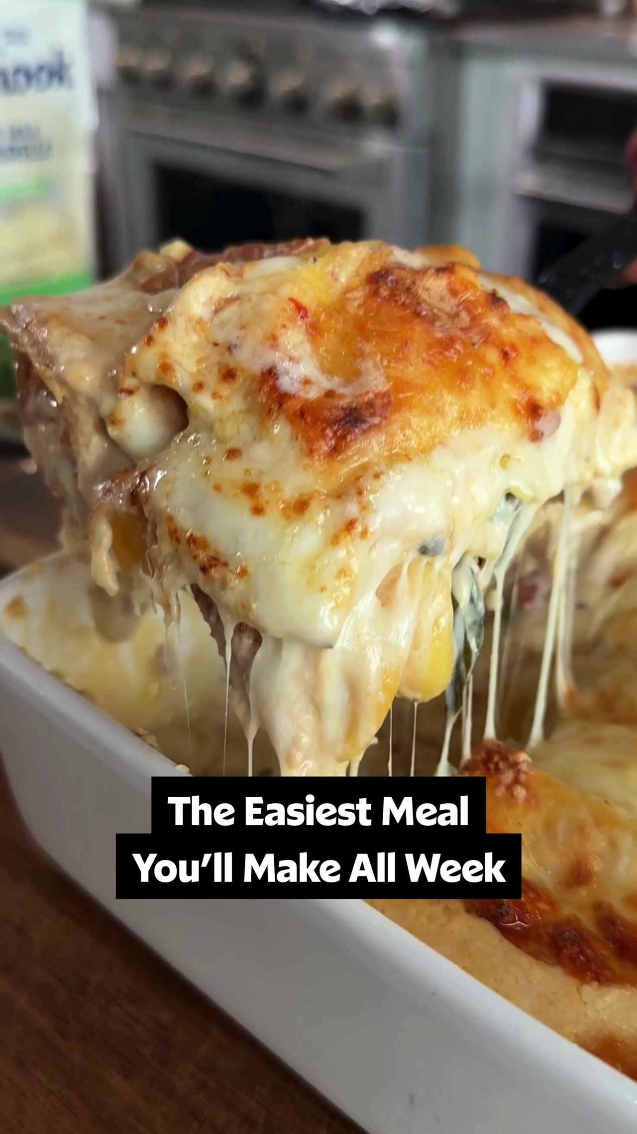 One Pan Creamy Baked Ravioli