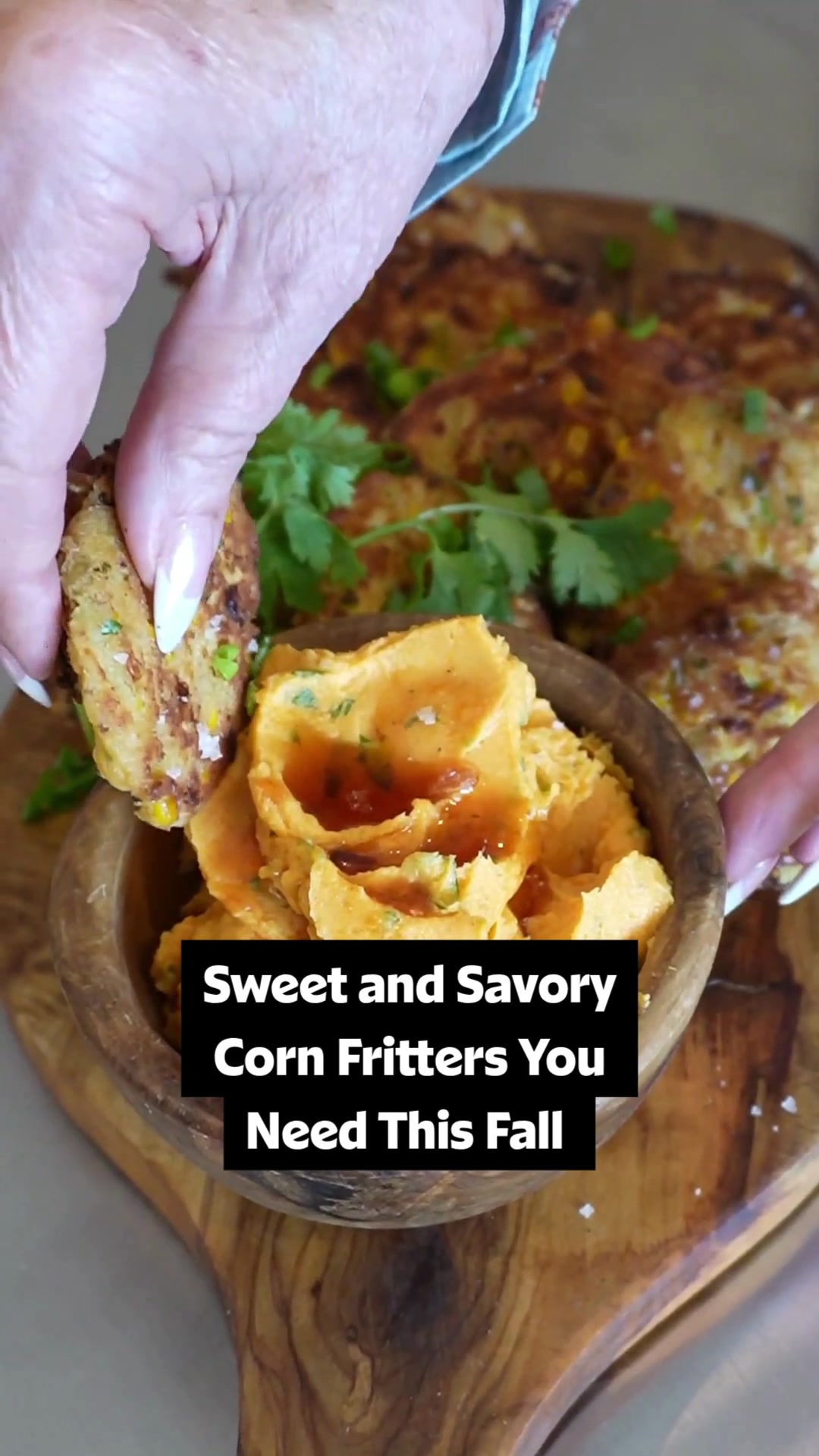 Corn Fritters with Whipped Sweet Potato Butter
