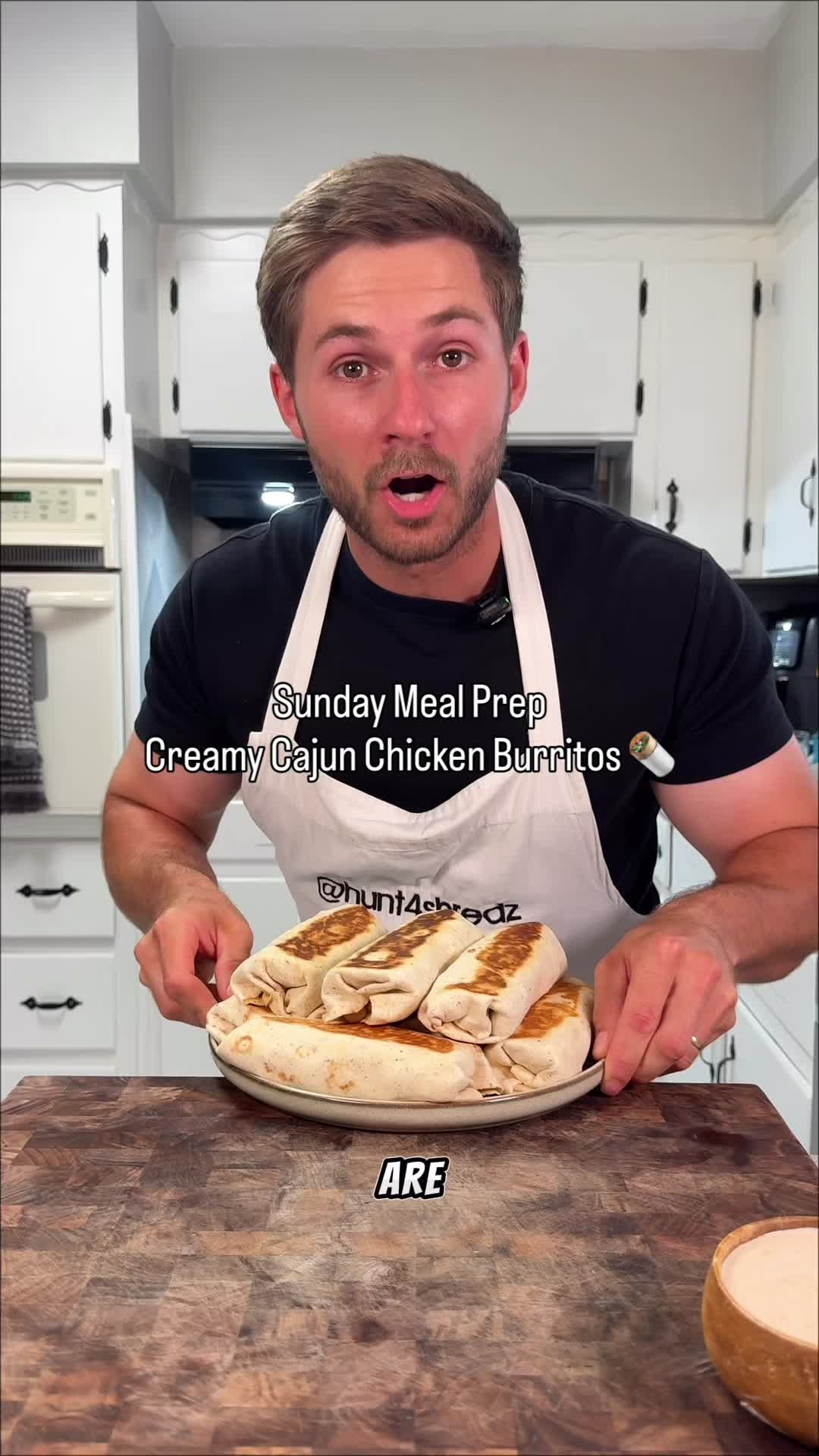 Creamy Cajun Chicken Burrito Meal Prep
