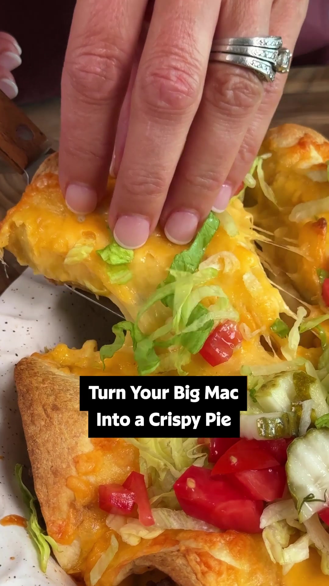 Crispy Big Mac Tortilla Pockets