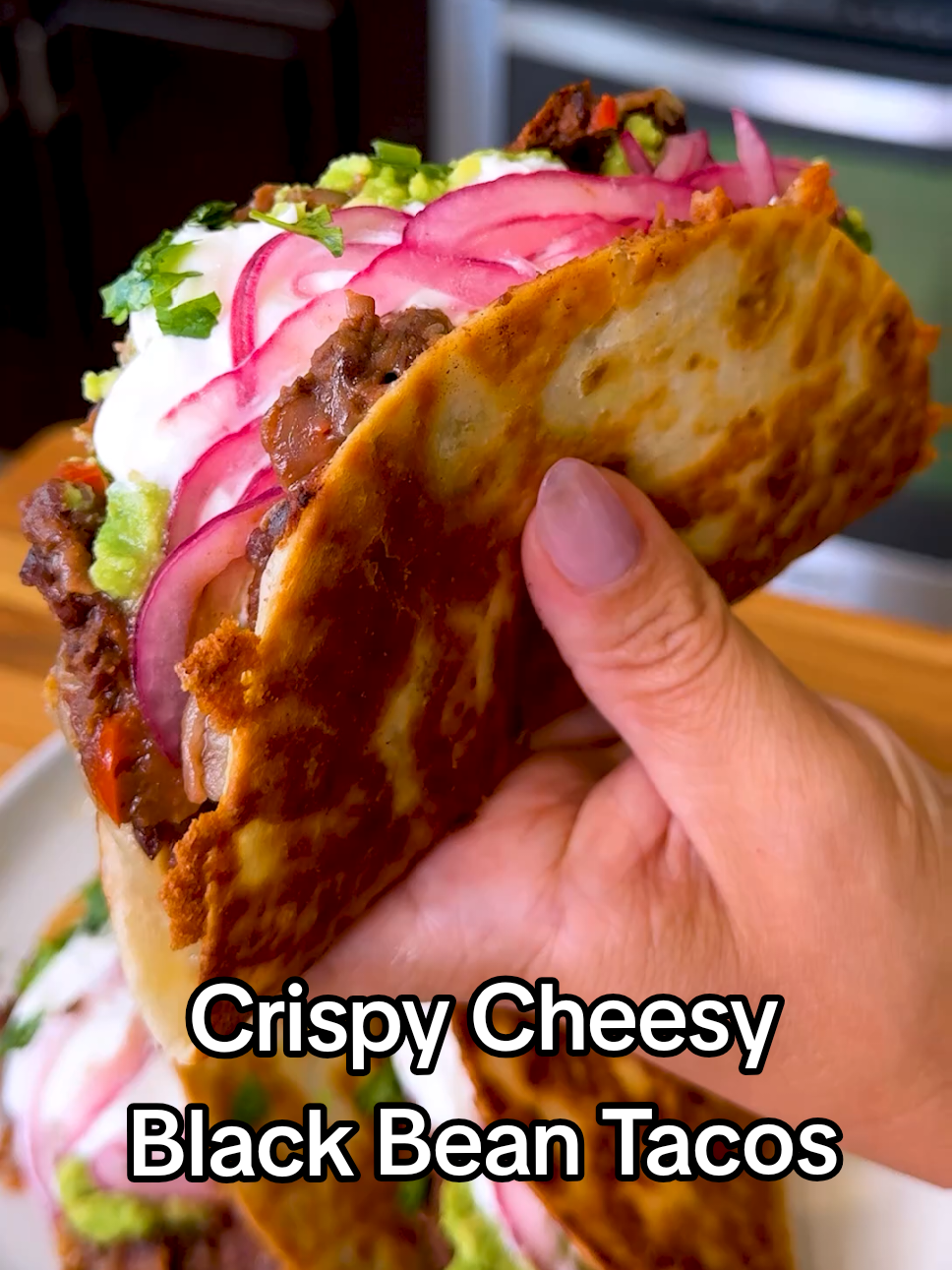 Crispy Black Bean Tacos