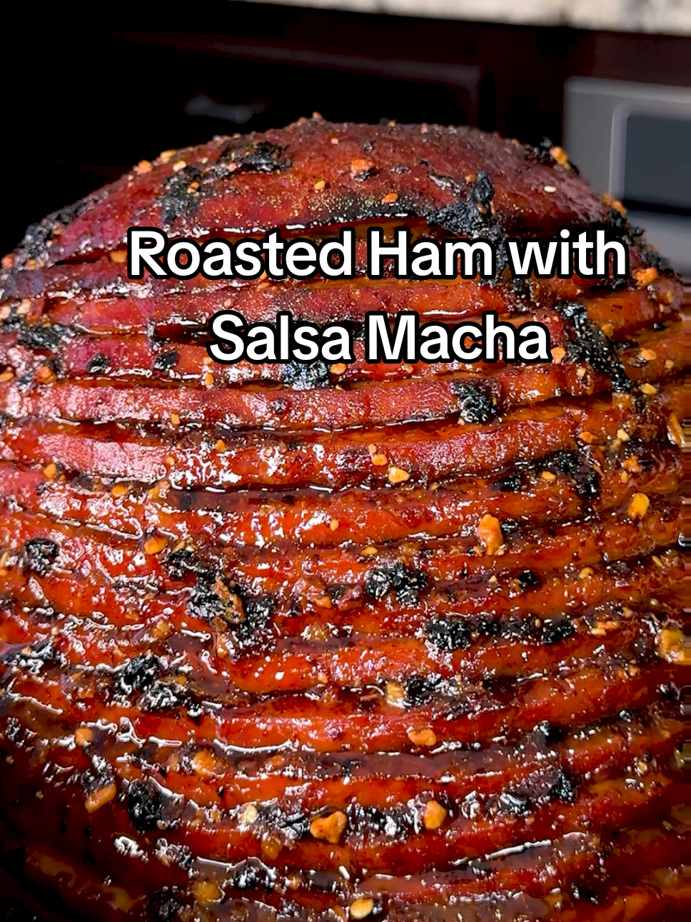 Roasted Ham with Salsa Macha