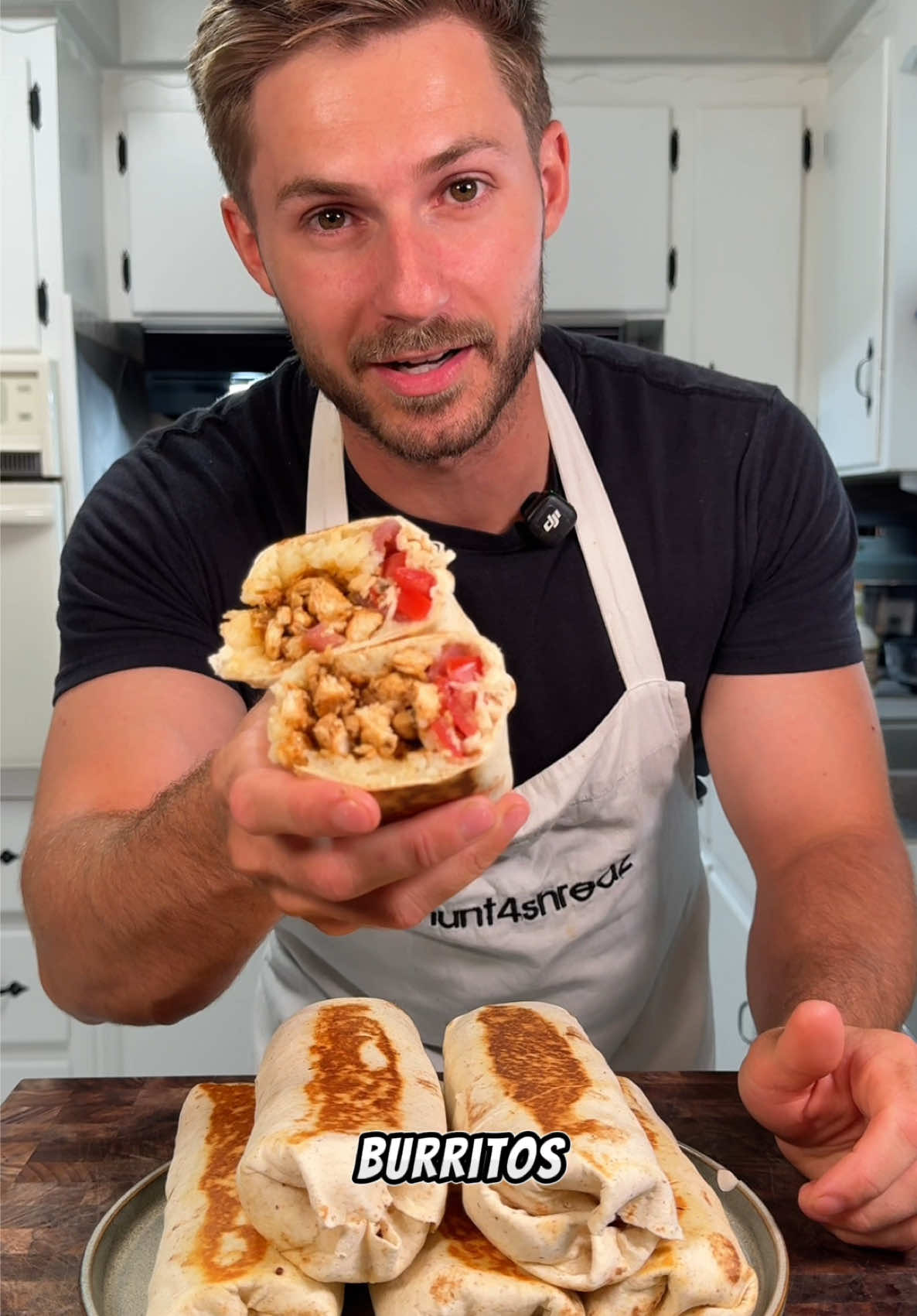 High Protein Chicken Shawarma Meal Prep Burritos