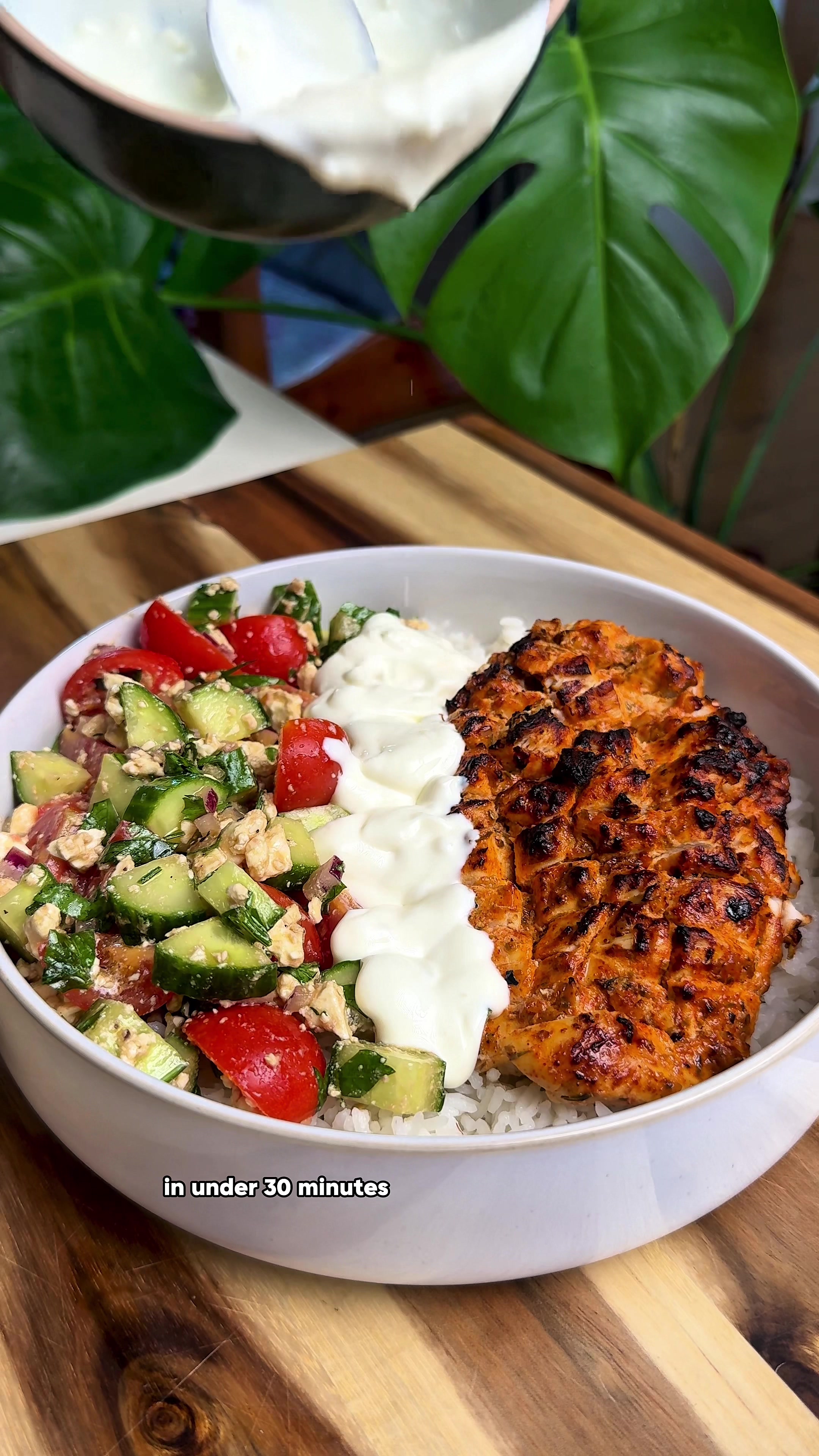 Mediterranean Lemon Chicken Bowl