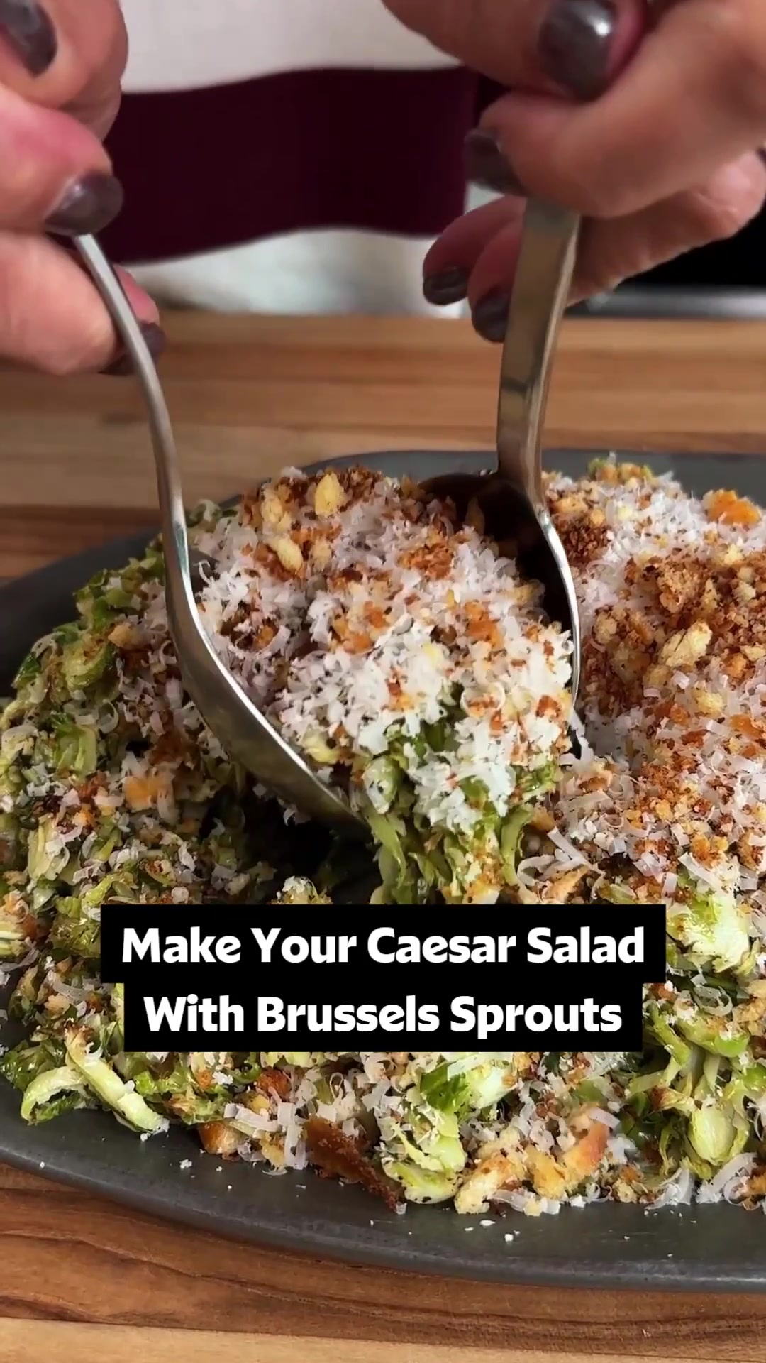 Brussels Sprout Caesar Salad