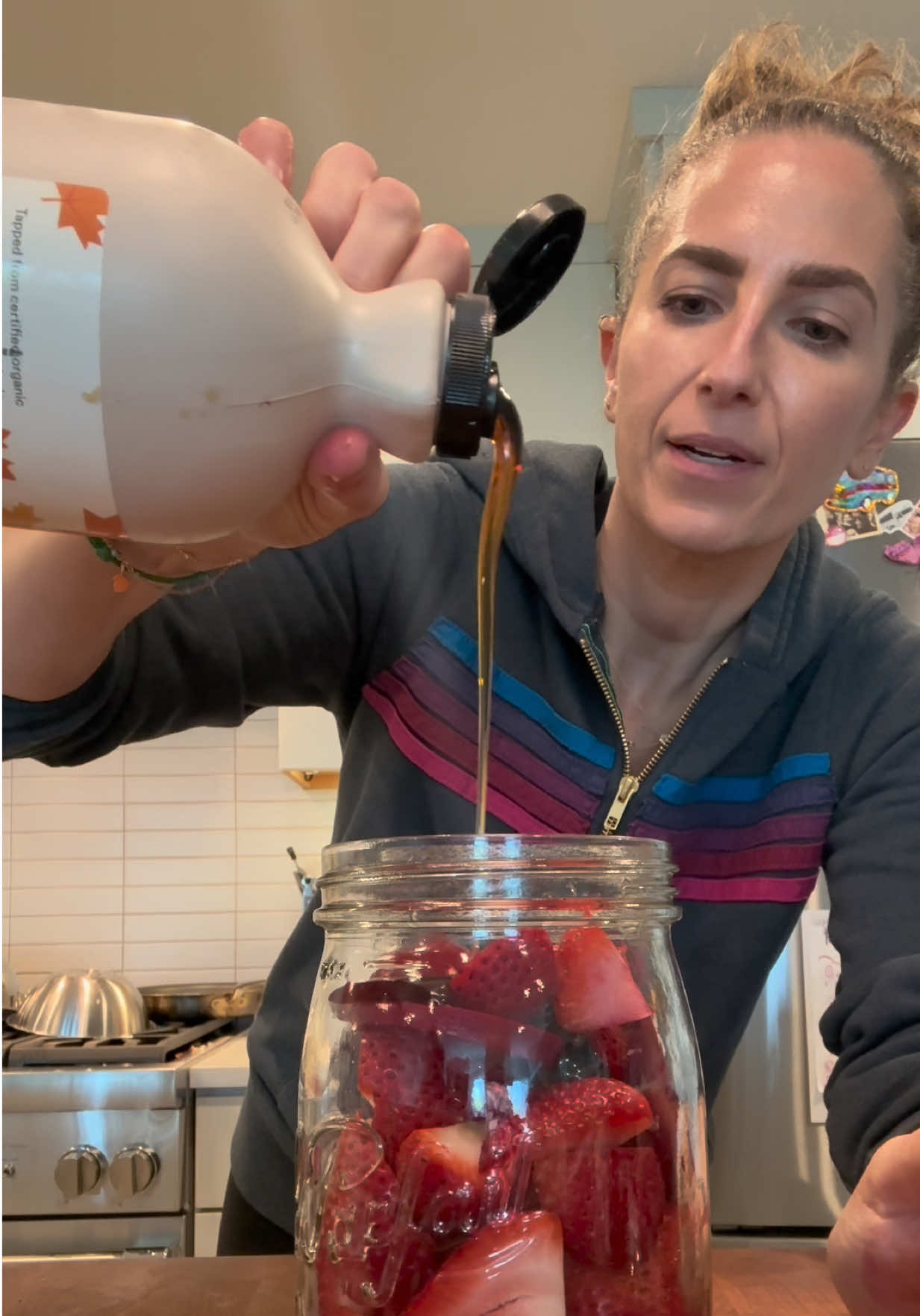Chia Pudding with Strawberries and Beet
