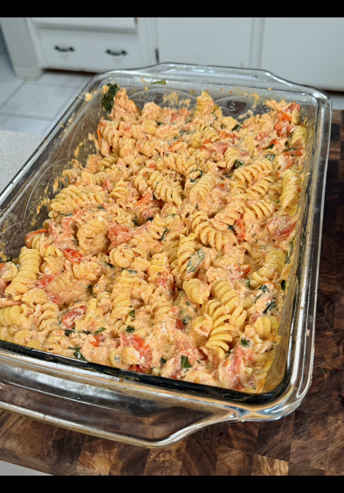 Roasted Garlic Salmon Pasta