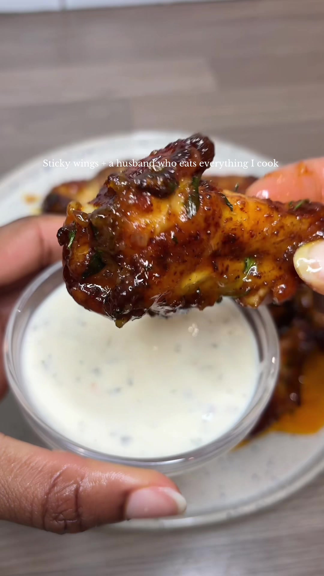 Garlic Honey Chicken Wings