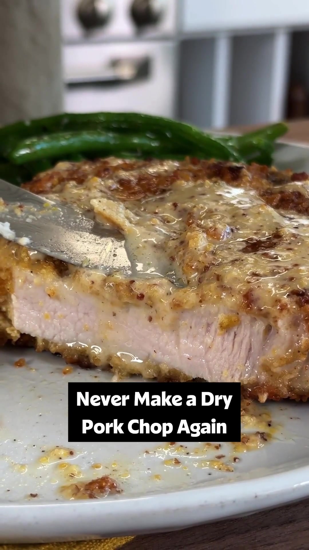 Honey Mustard Pretzel Pork Chops