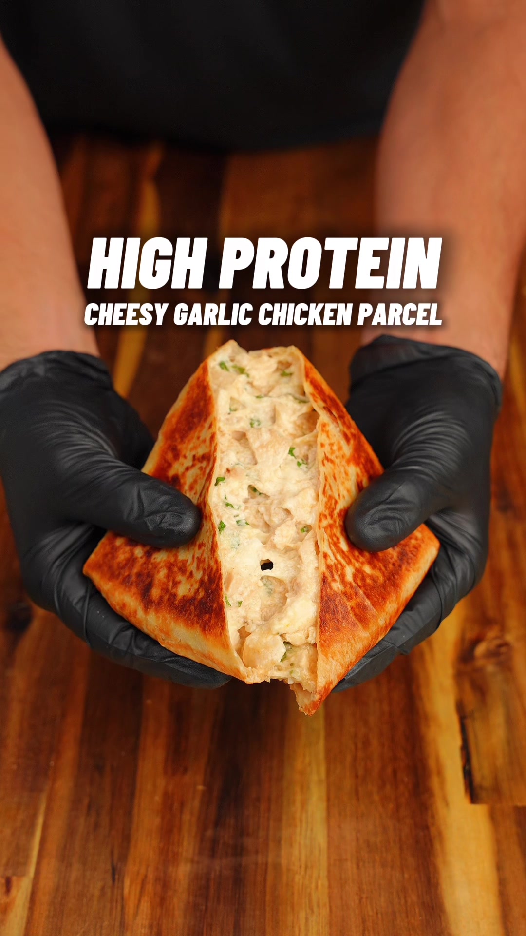 Cheesy Garlic Chicken Parcel