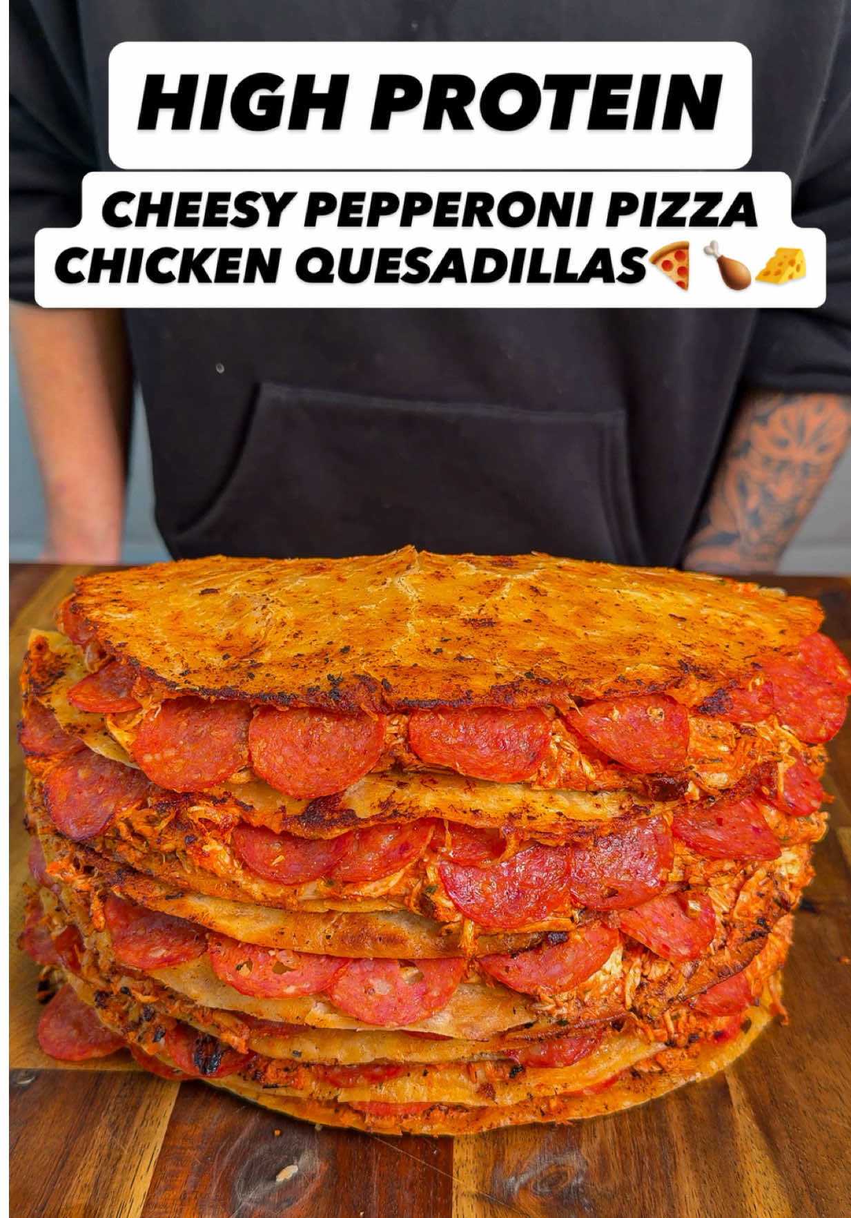 Cheesy Pepperoni Pizza Chicken Quesadillas