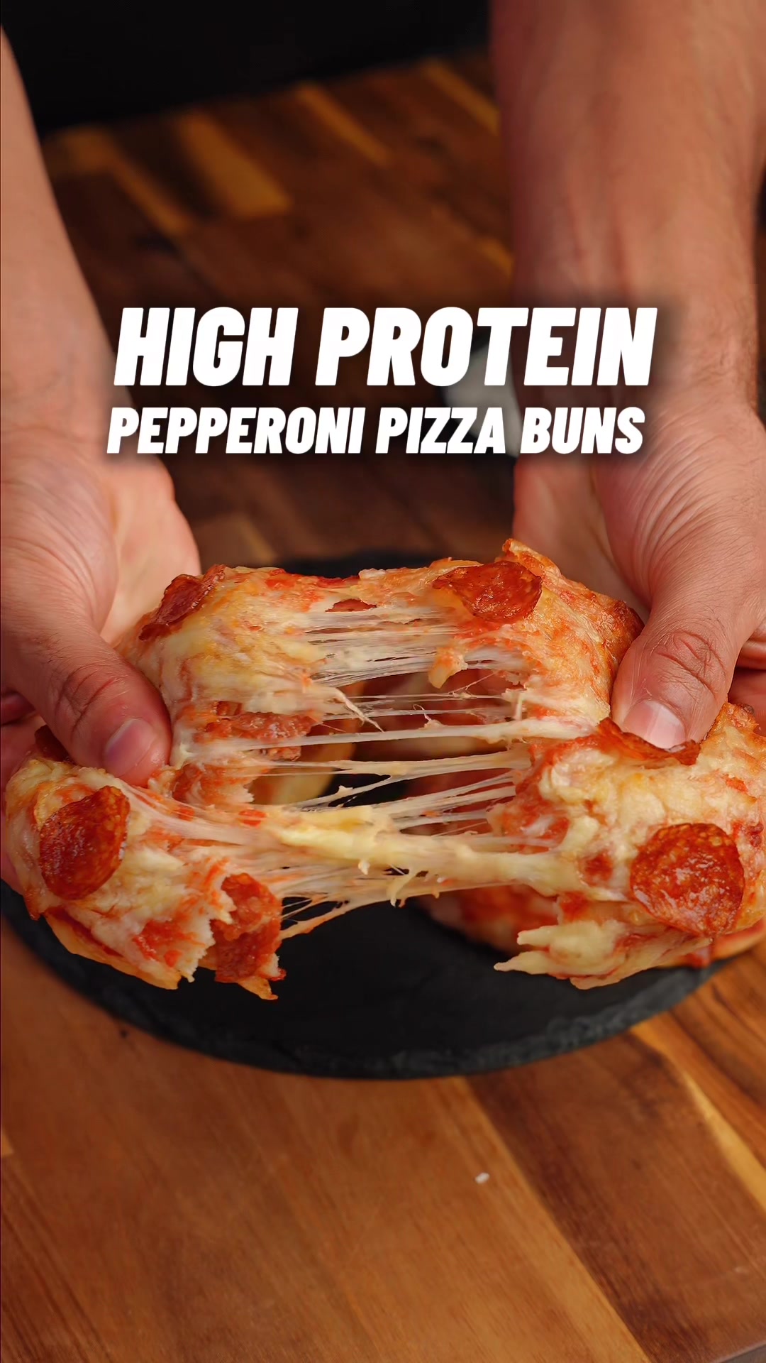 High Protein Pepperoni Pizza Buns