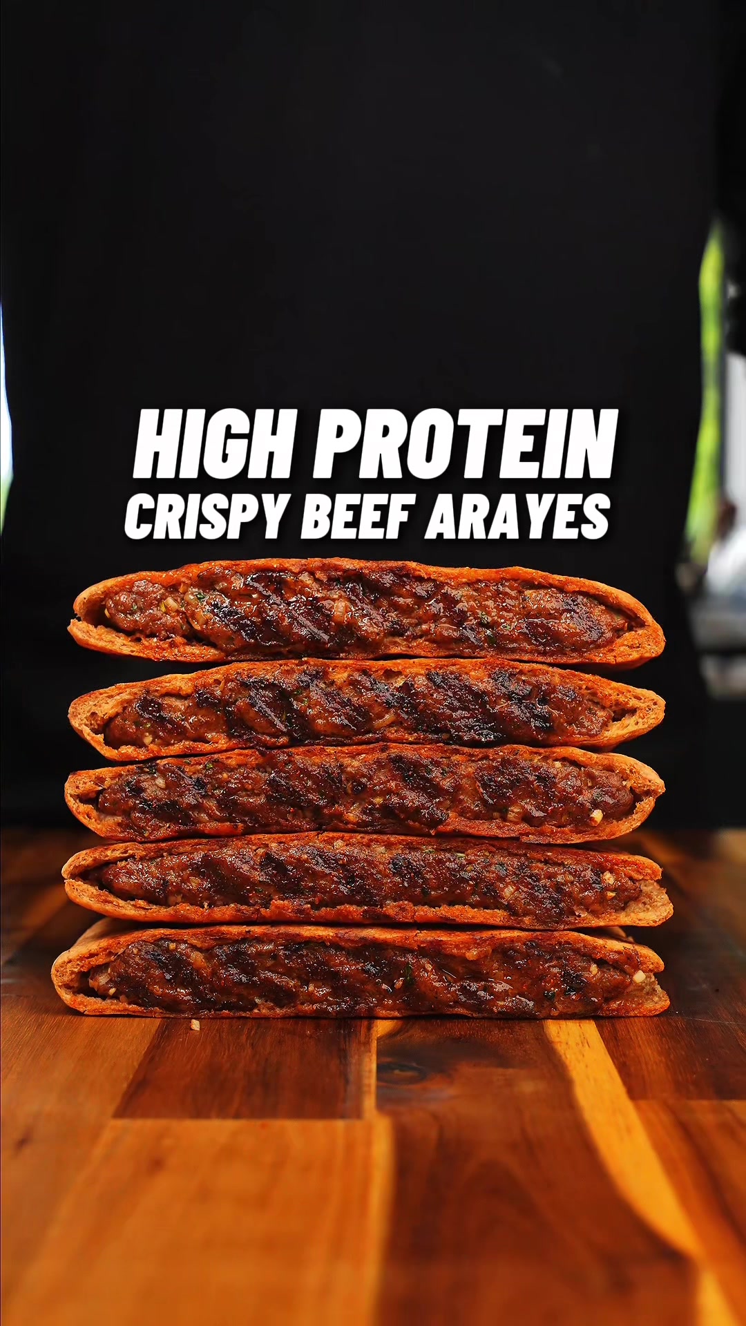 High Protein Crispy Beef Arayes