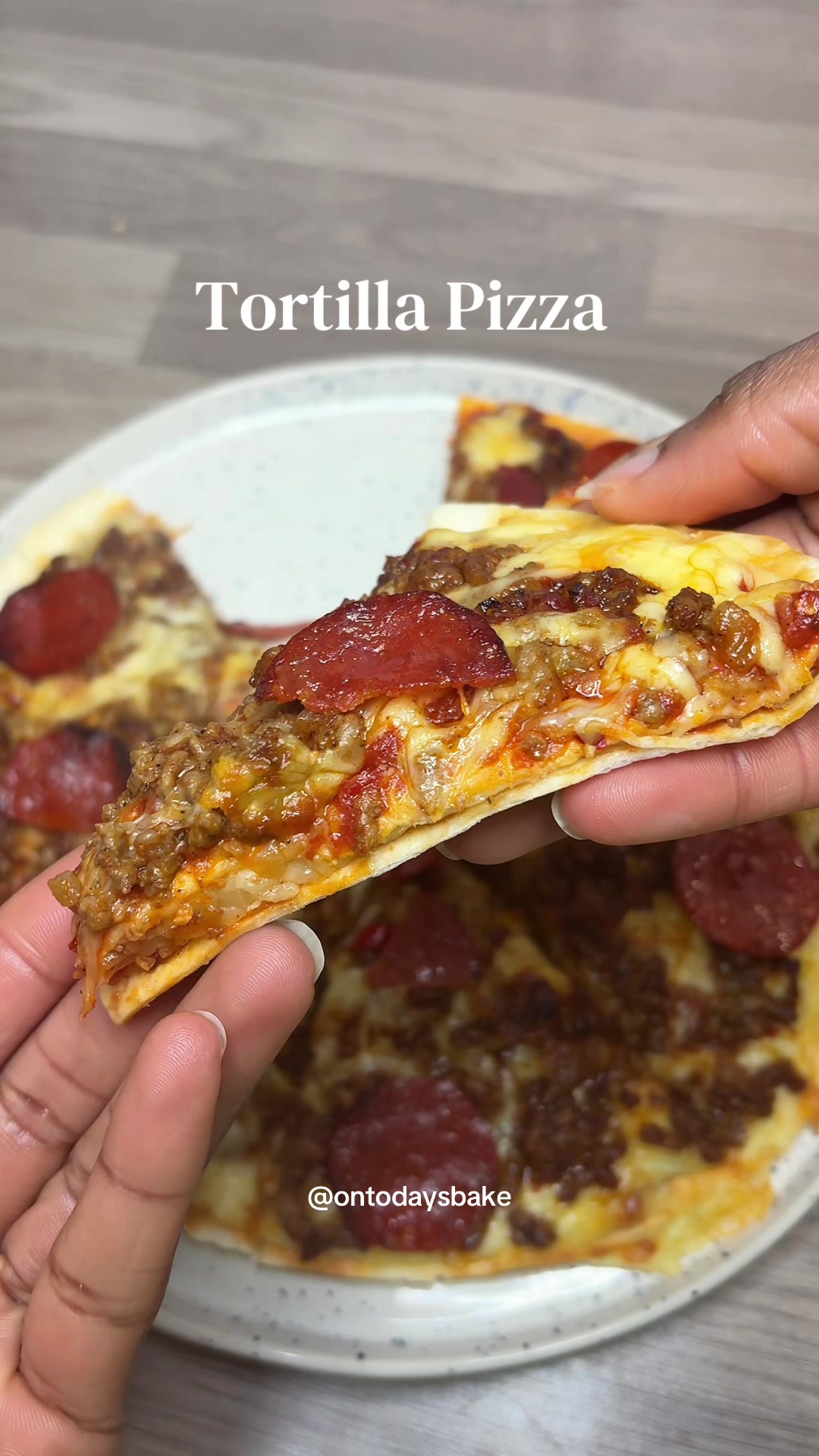 Double-Layer Tortilla Pizza