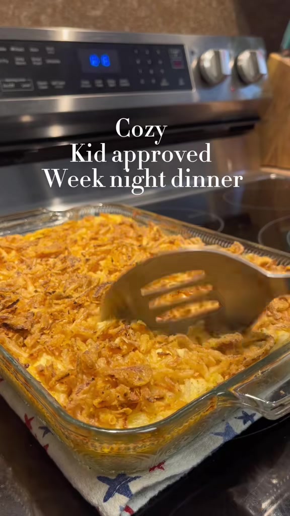 French Onion Chicken & Hashbrown Casserole