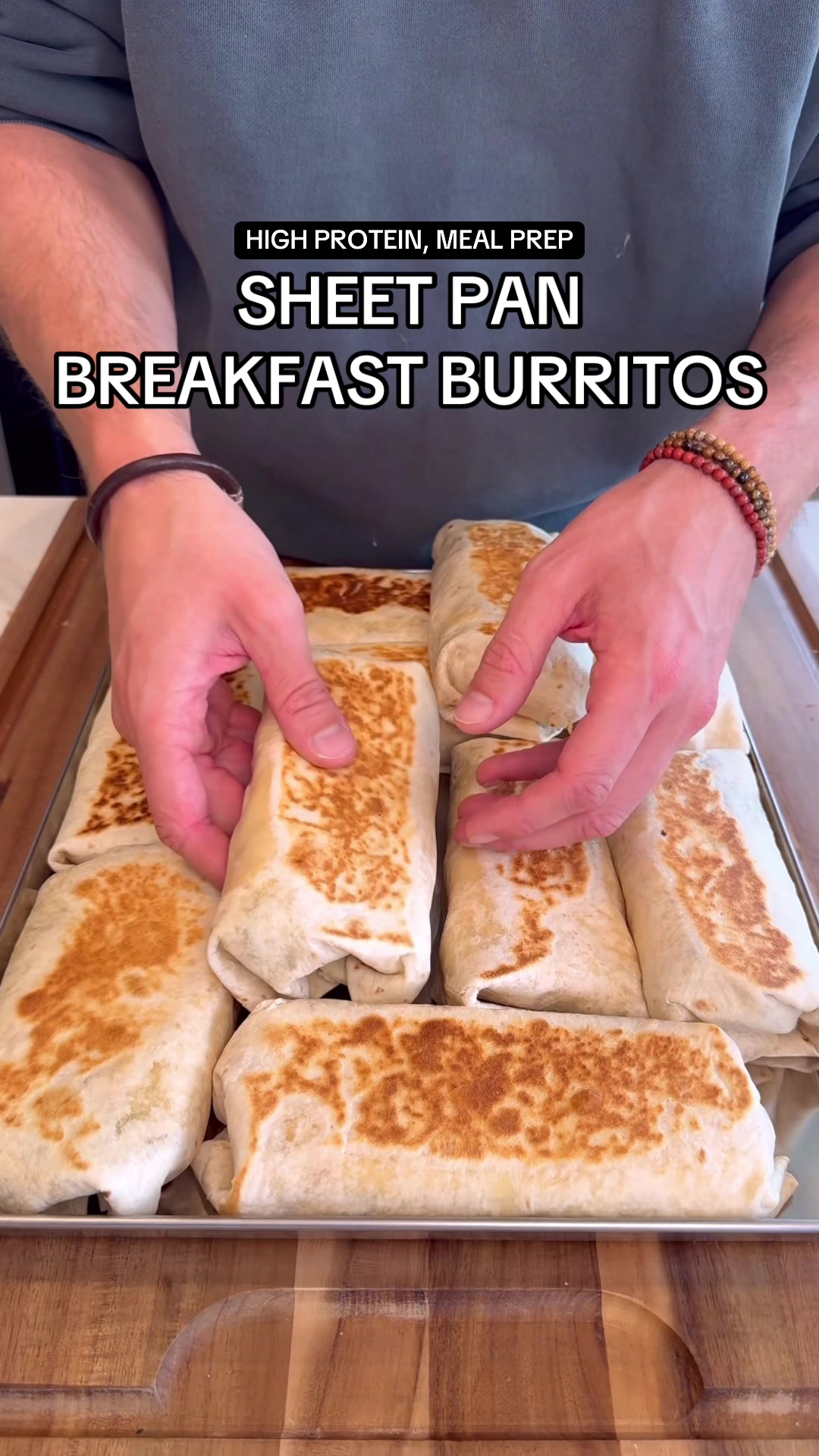 Sheet Pan Breakfast Burritos