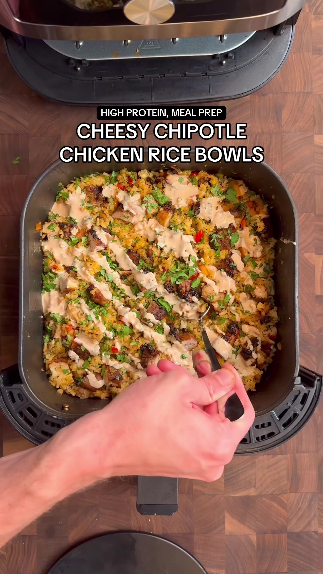 Cheesy Chipotle Chicken Rice Bowls