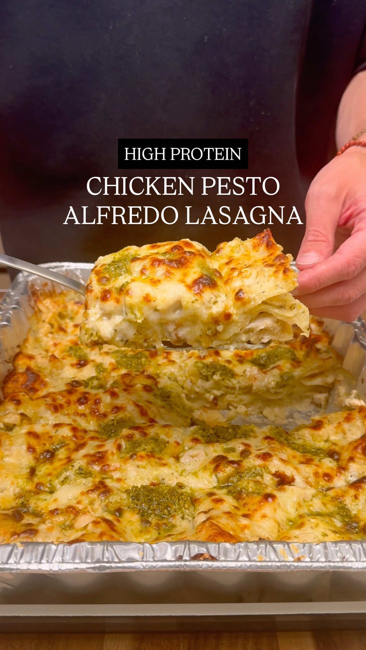 Chicken Pesto Alfredo Lasagna