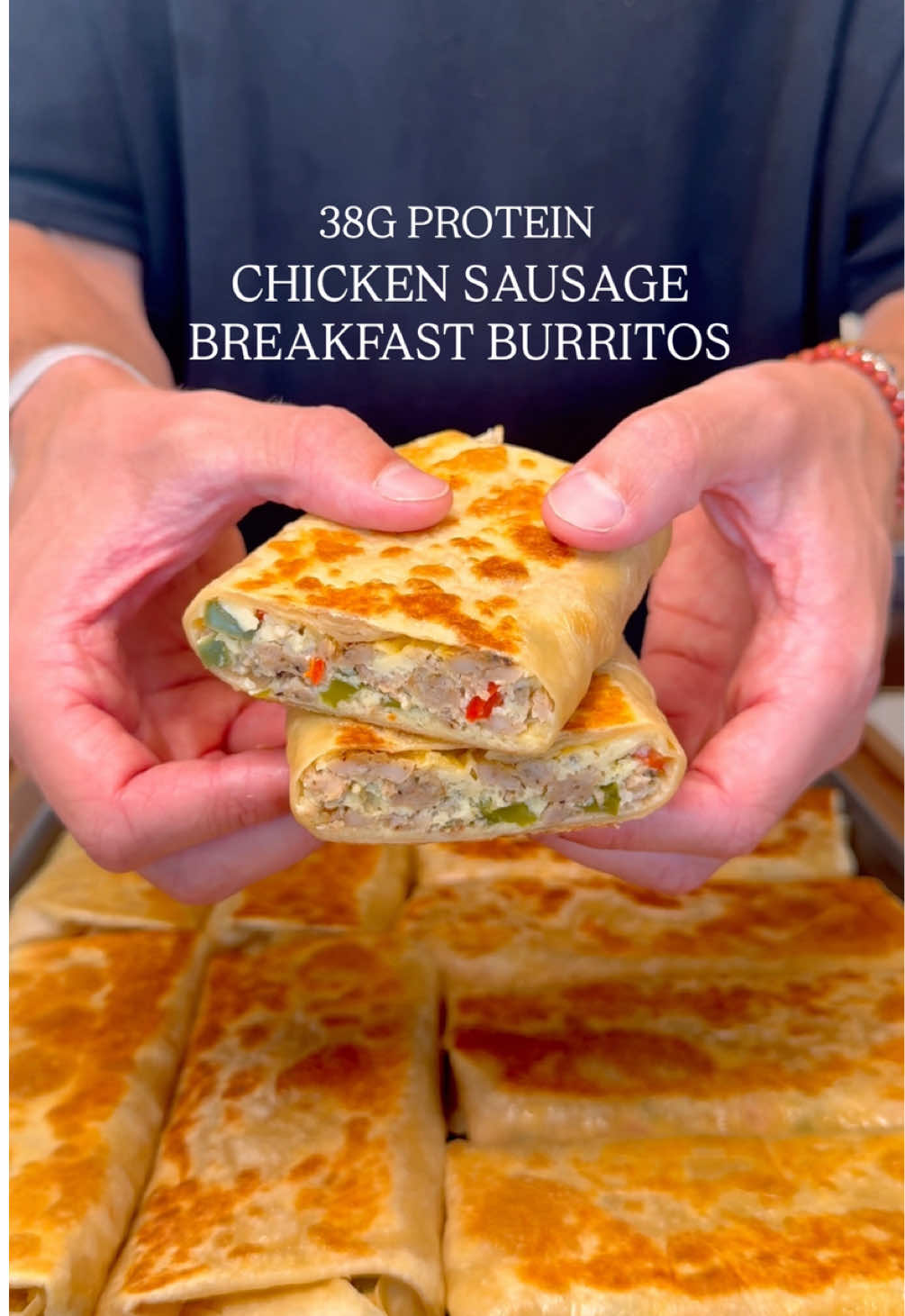 Chicken Sausage Breakfast Burritos