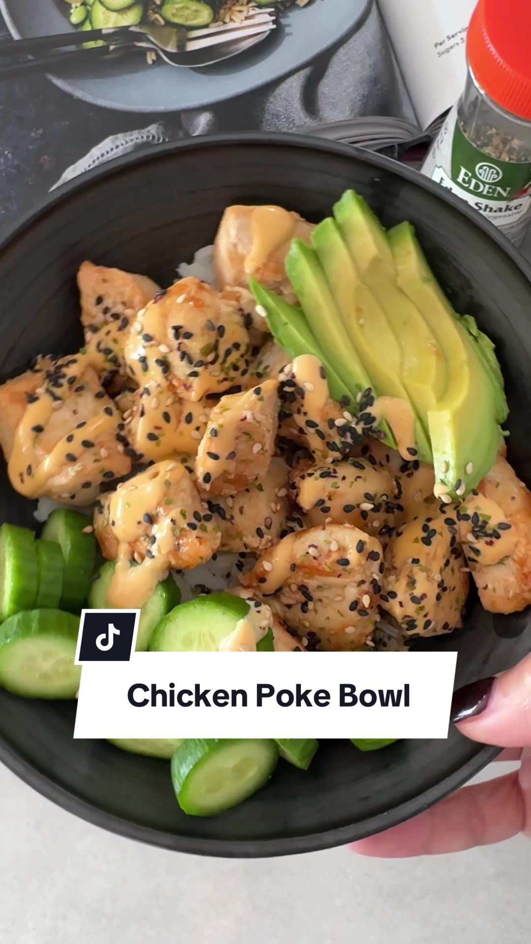Spicy Chicken Poke Bowl