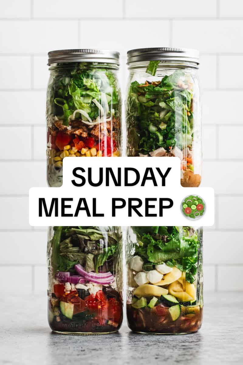 BBQ Chicken Mason Jar Salad