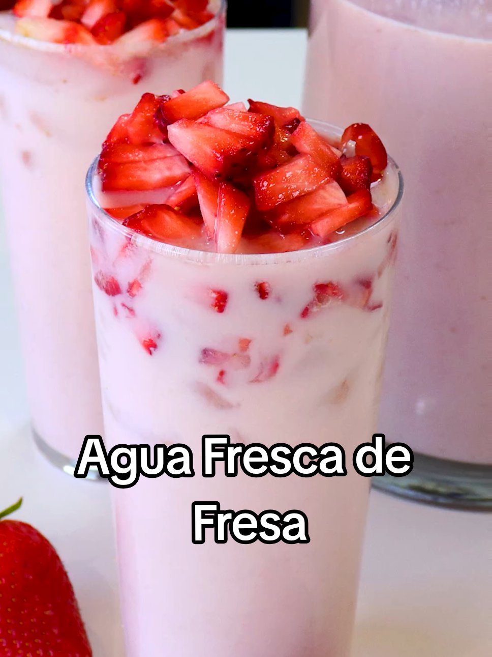 Agua Fresca de Fresa Cremosita