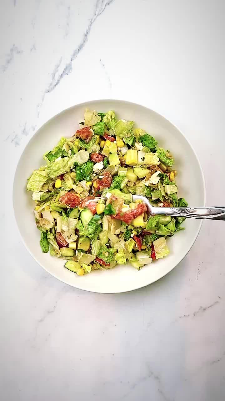 Veggie Delight Salad with Balsamic Vinaigrette