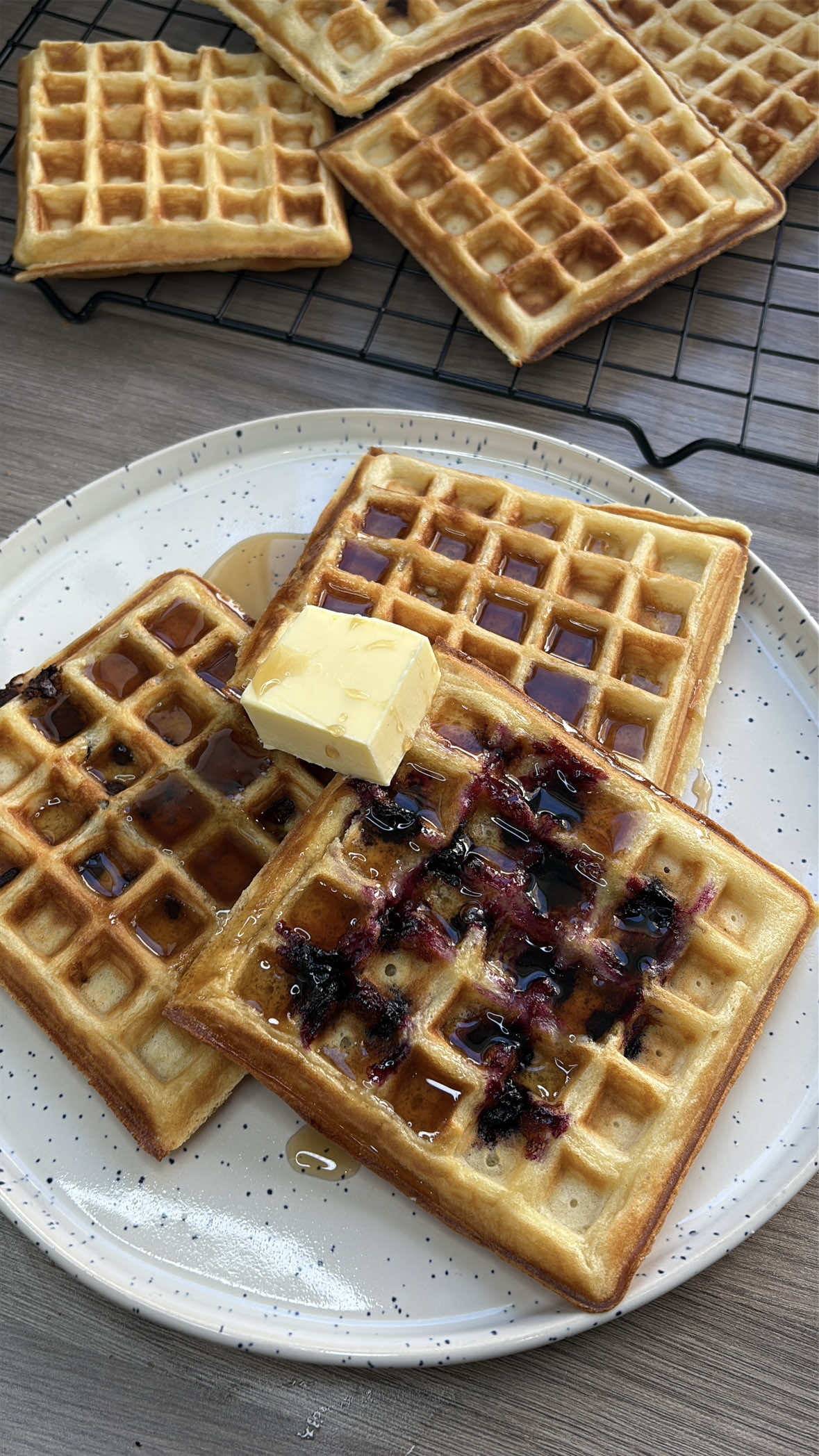 Crispy Homemade Waffles