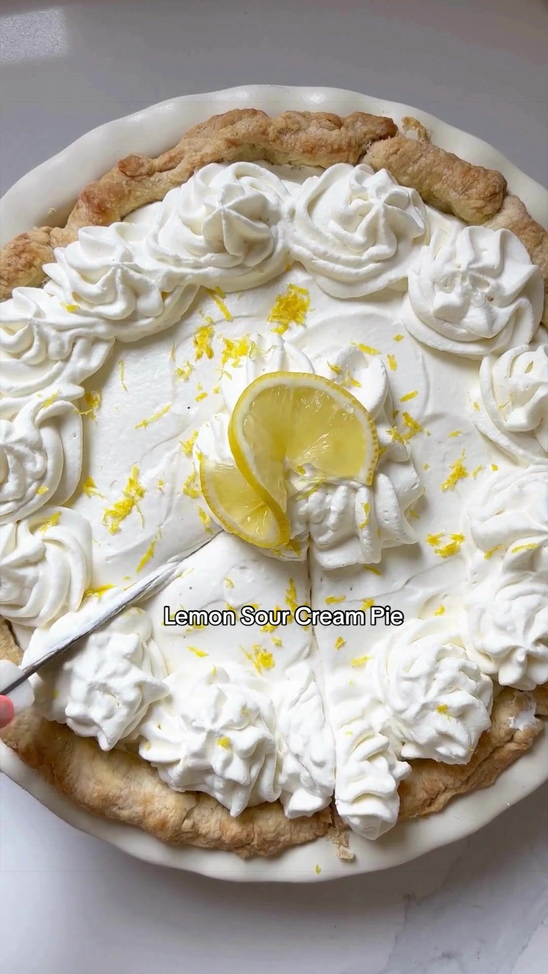 Lemon Sour Cream Pie