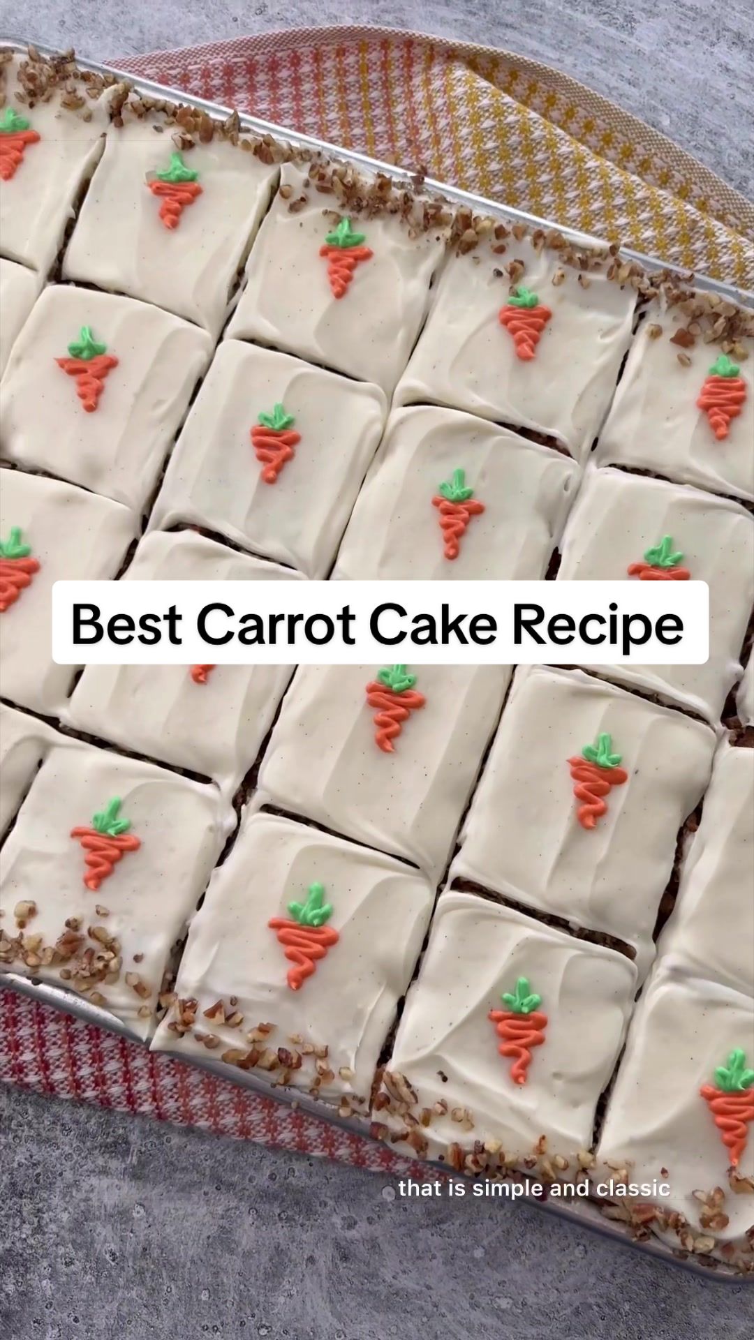 Carrot Cake Sheet Cake
