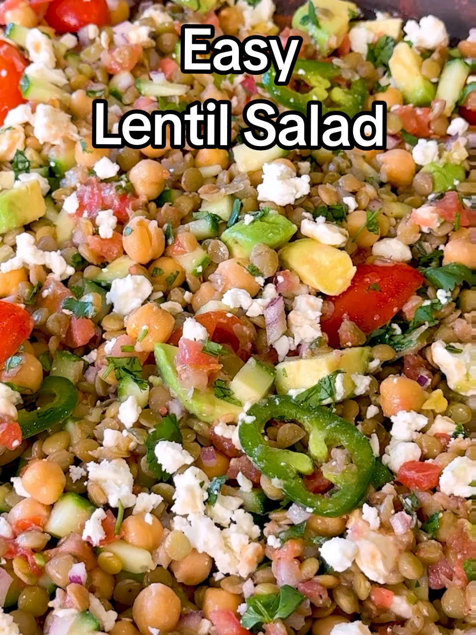 Lentil Chickpea Salad