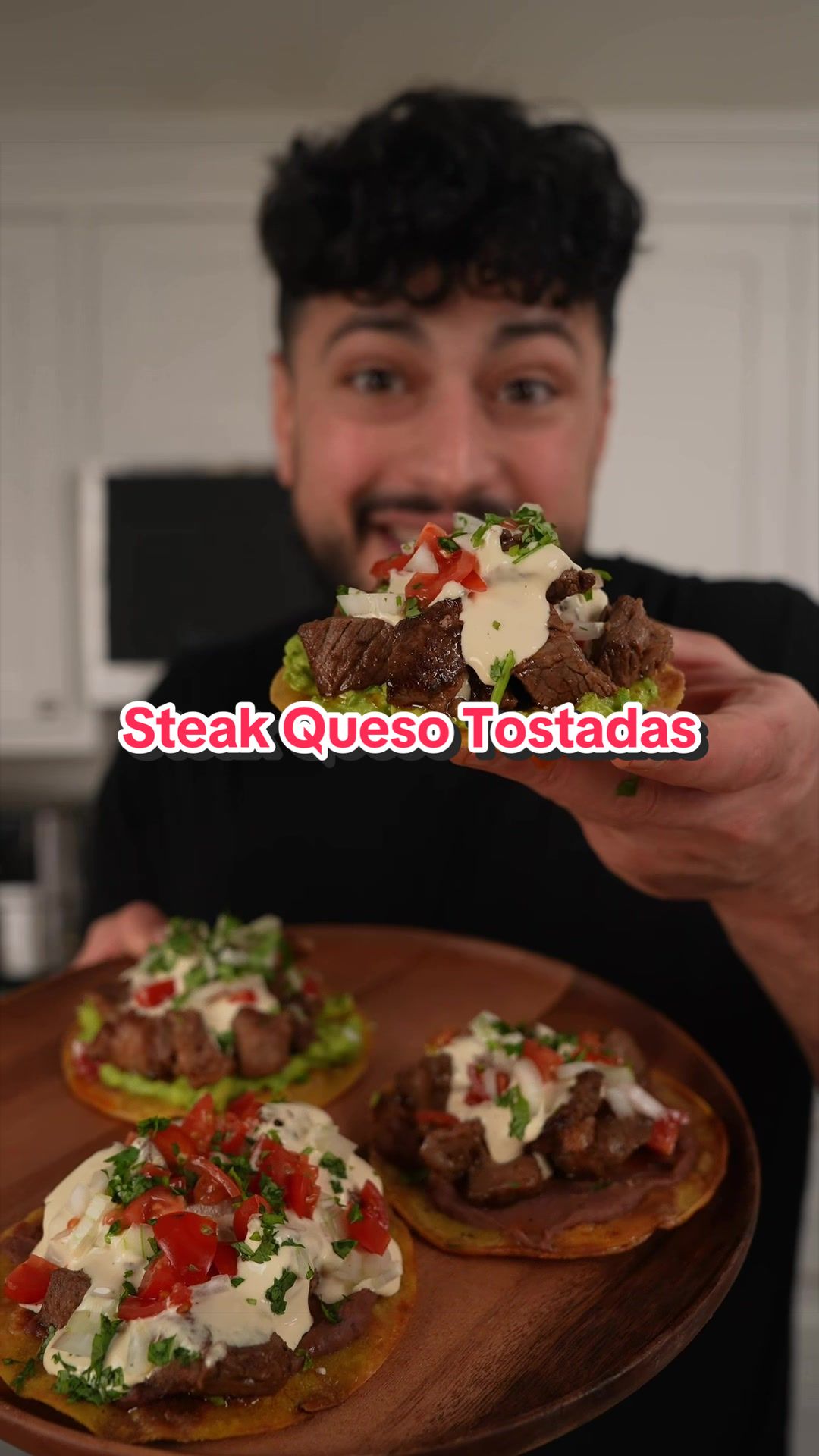 Steak Queso Tostadas