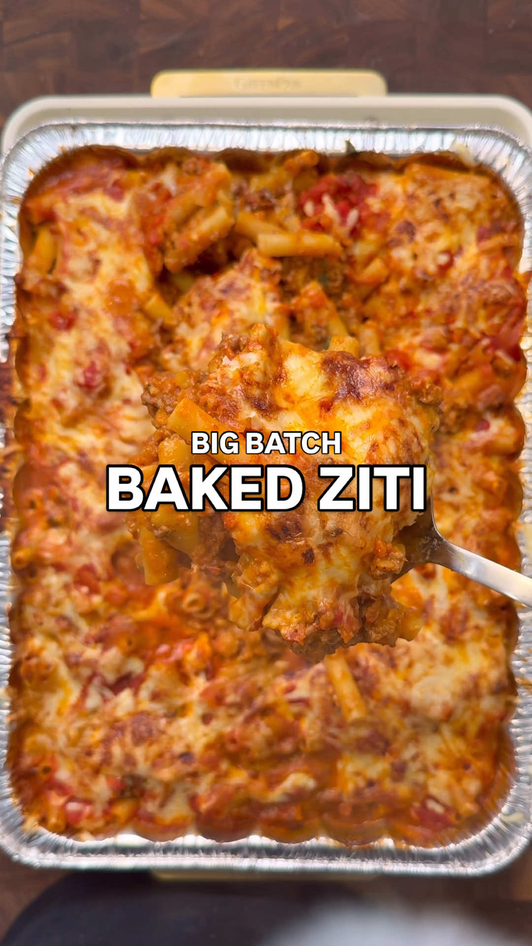 Big Batch Baked Ziti