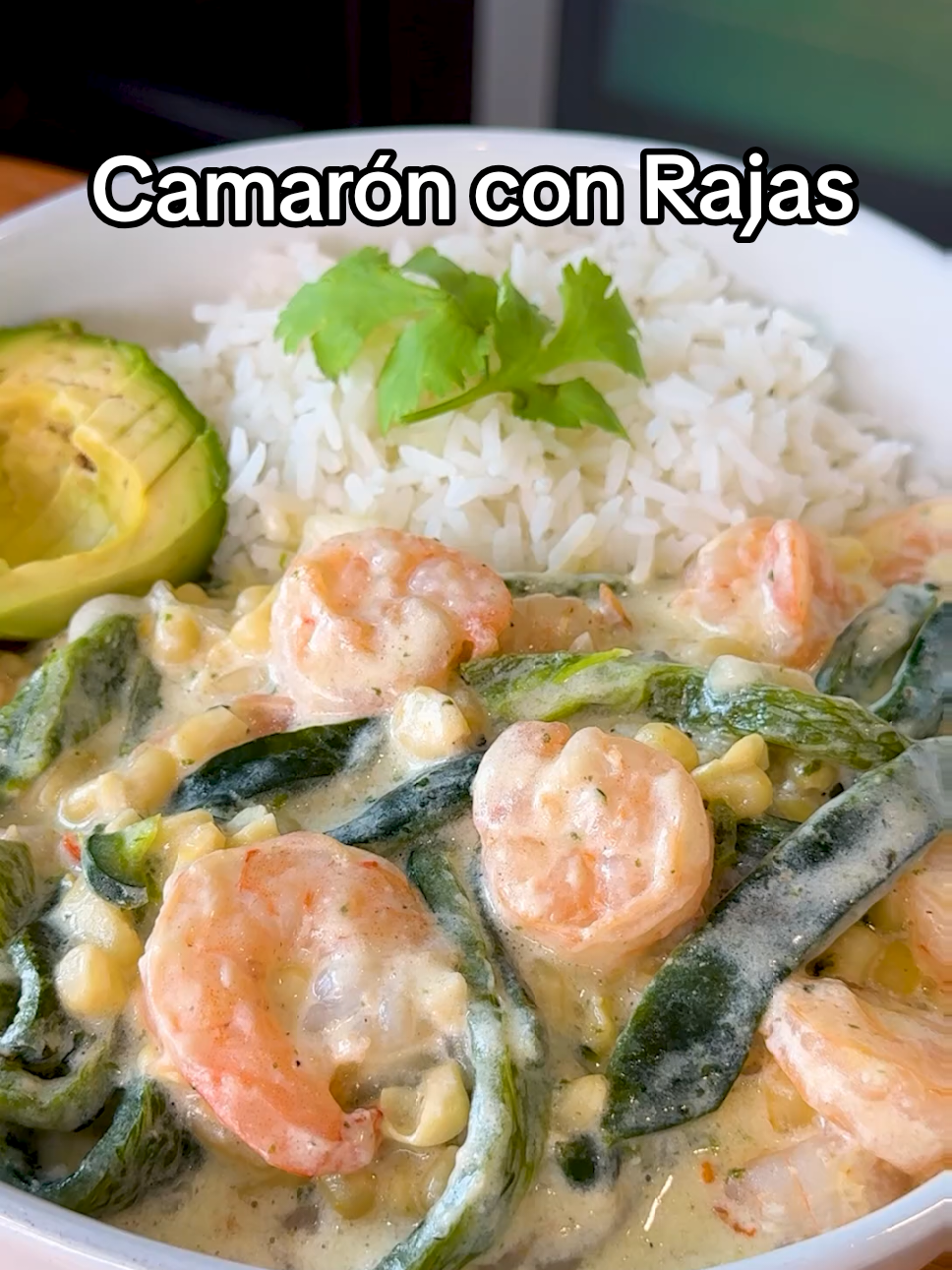Camarón con Rajas