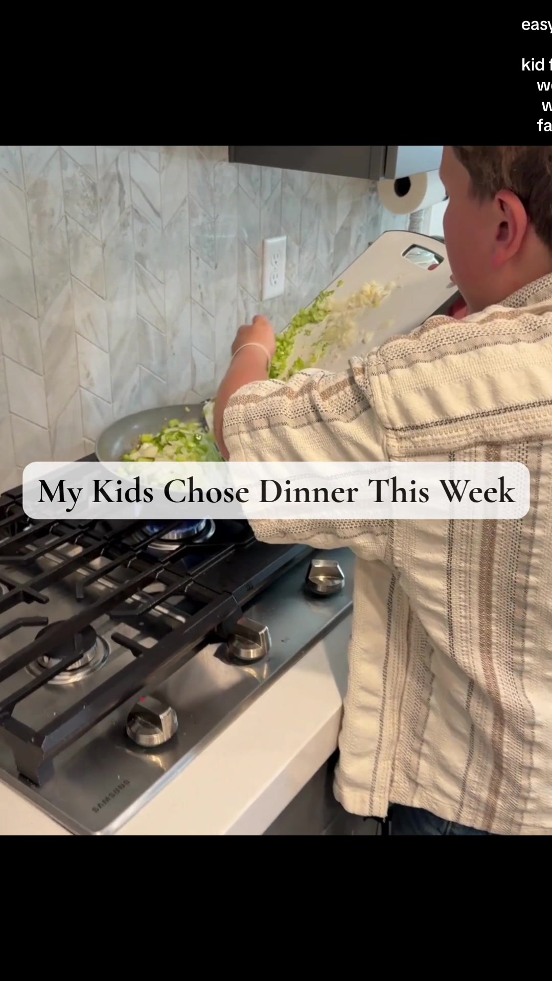 Easy Family Dinner Ideas | My Kids Chose Dinner This Week Five cozy, kid-picked meals we would happily make again. This week’s dinners: Mini Meatloaf Muffins Chicken Bacon Avocado Wraps BBQ Chicken with Street Corn Pasta Salad Chicken Chow Mein Chicken Fajitas I love letting the kids choose dinner e